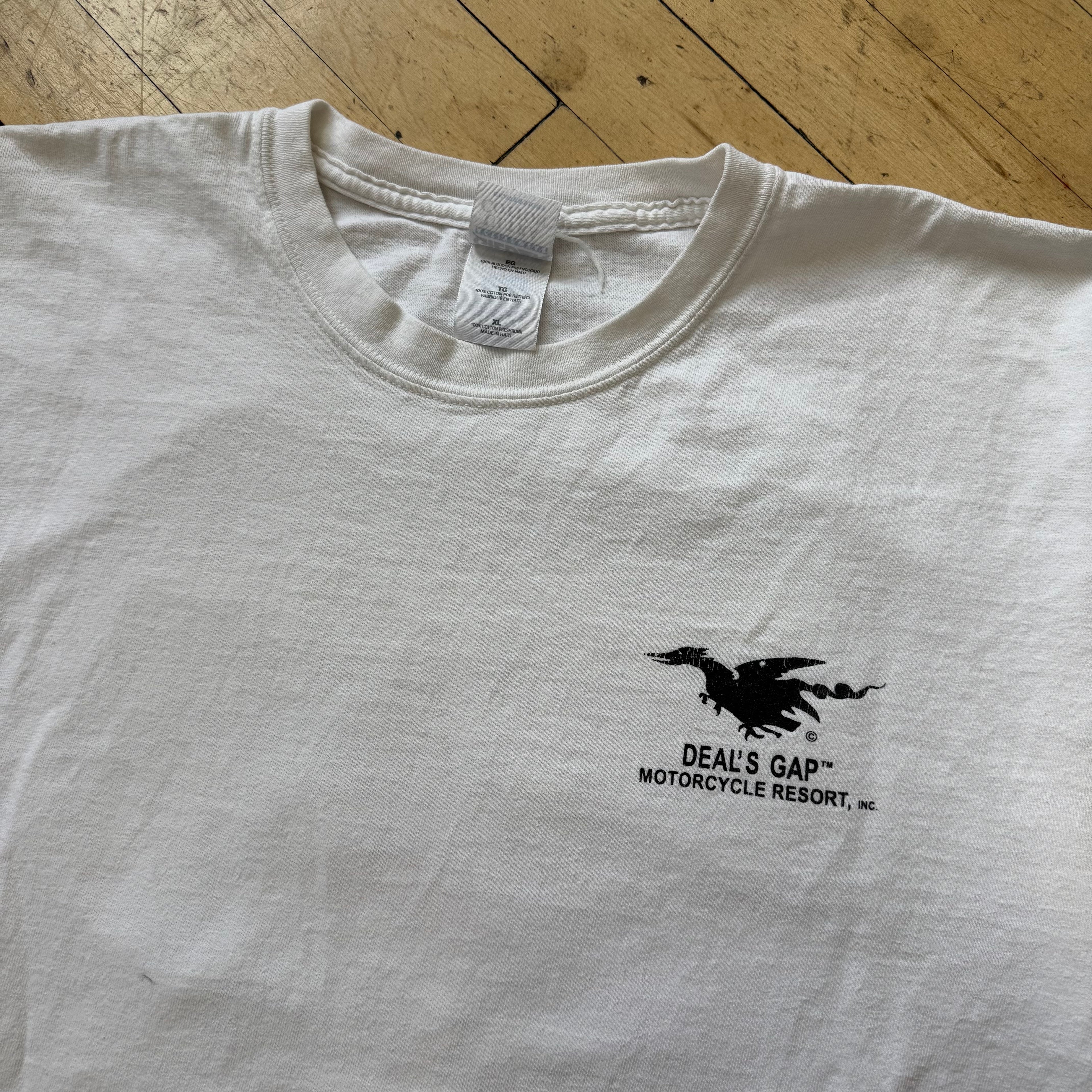 Vintage Deals Gap Motorcycle Resort T-shirt Sz XL