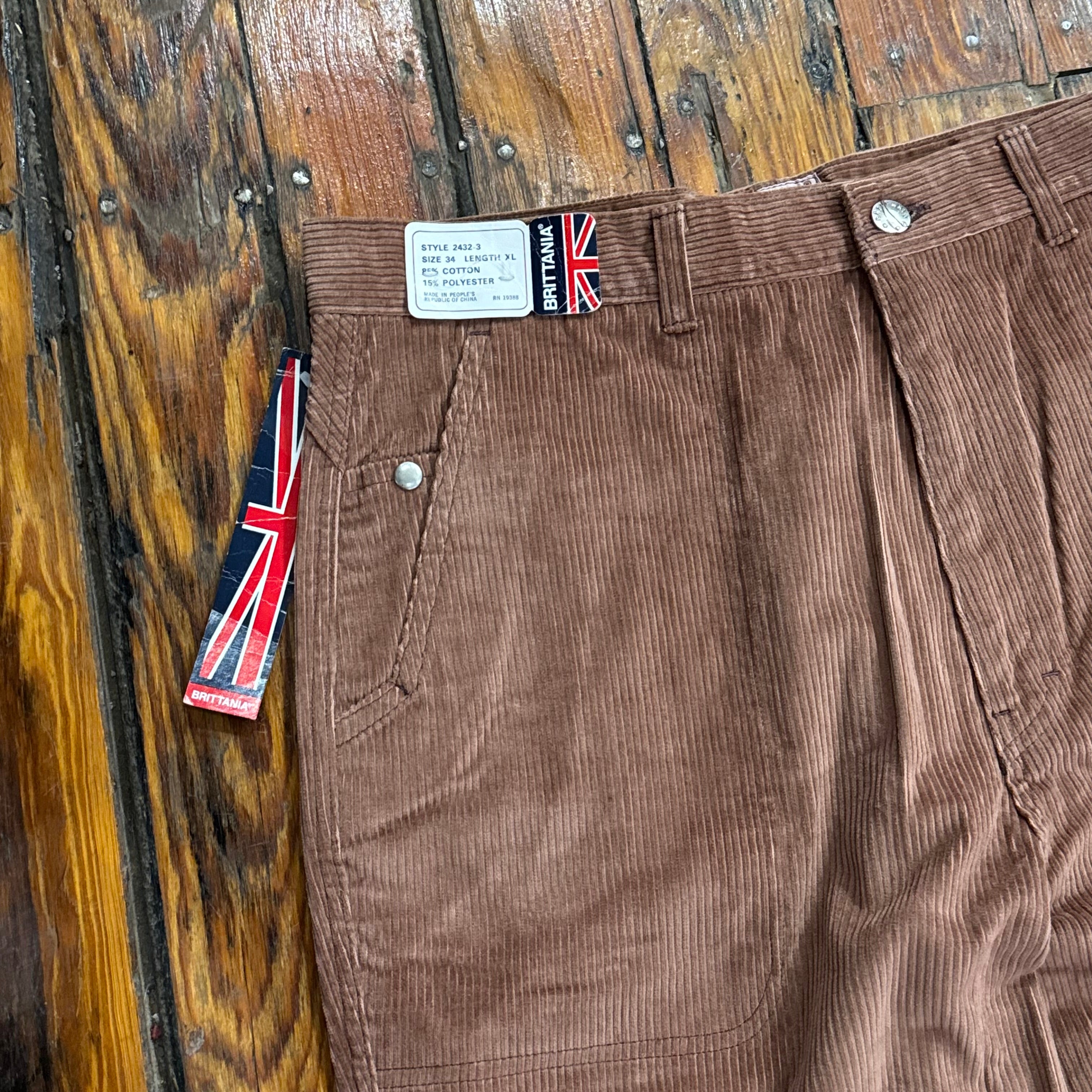 Vintage Brittania Corduroy Pants Sz 34
