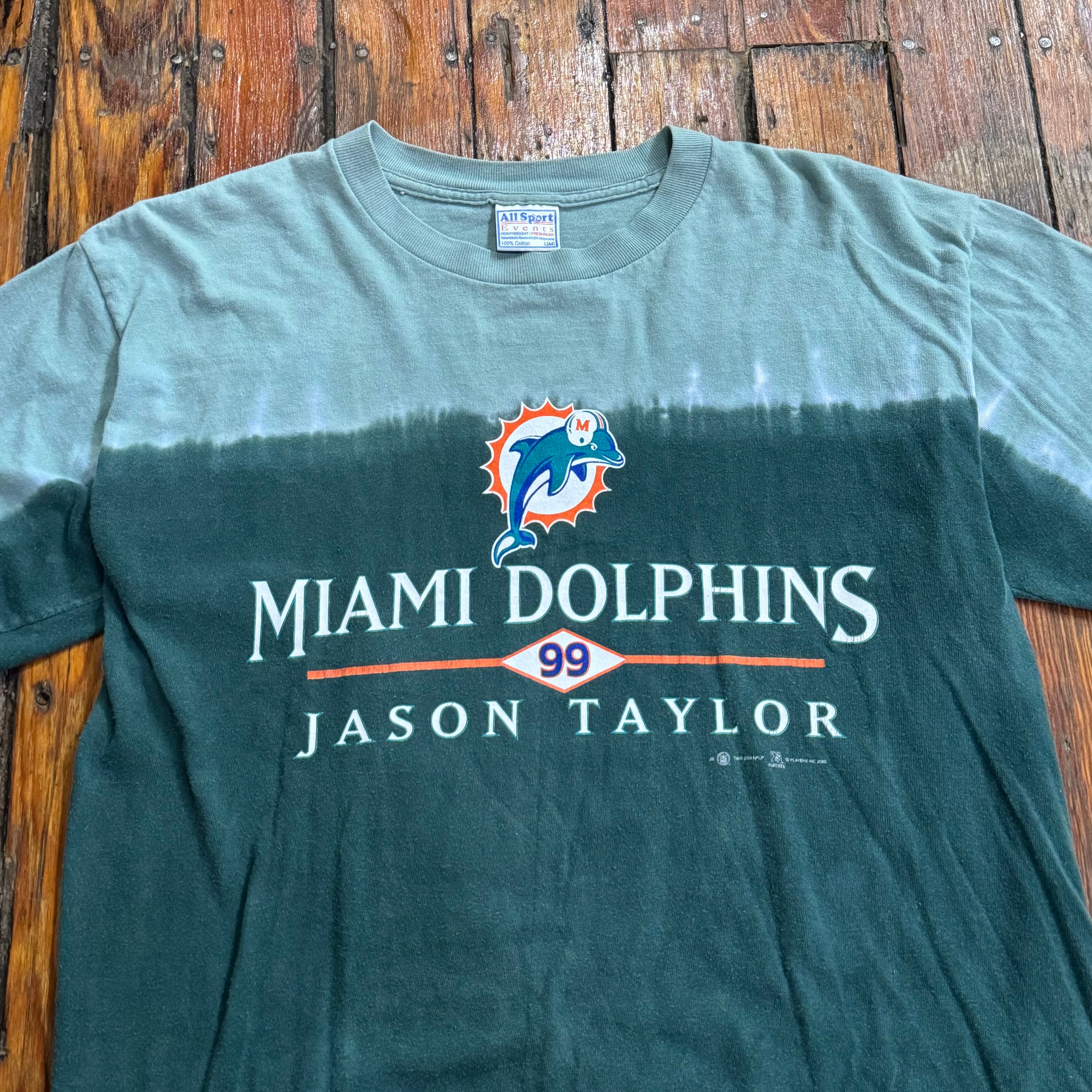 Vintage Jason Taylor Miami Dolphins T-shirt Sz L
