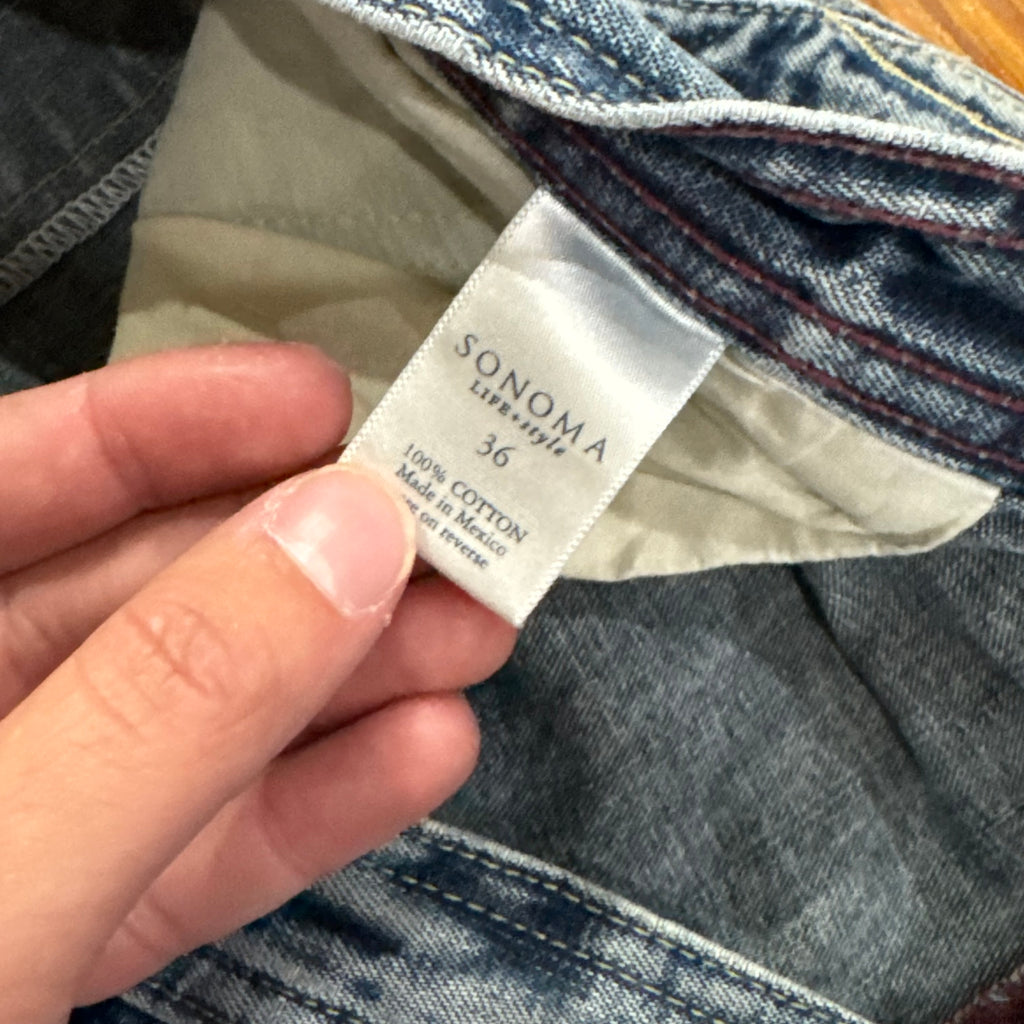 Vintage Sonoma Denim Jean Shorts Sz 36