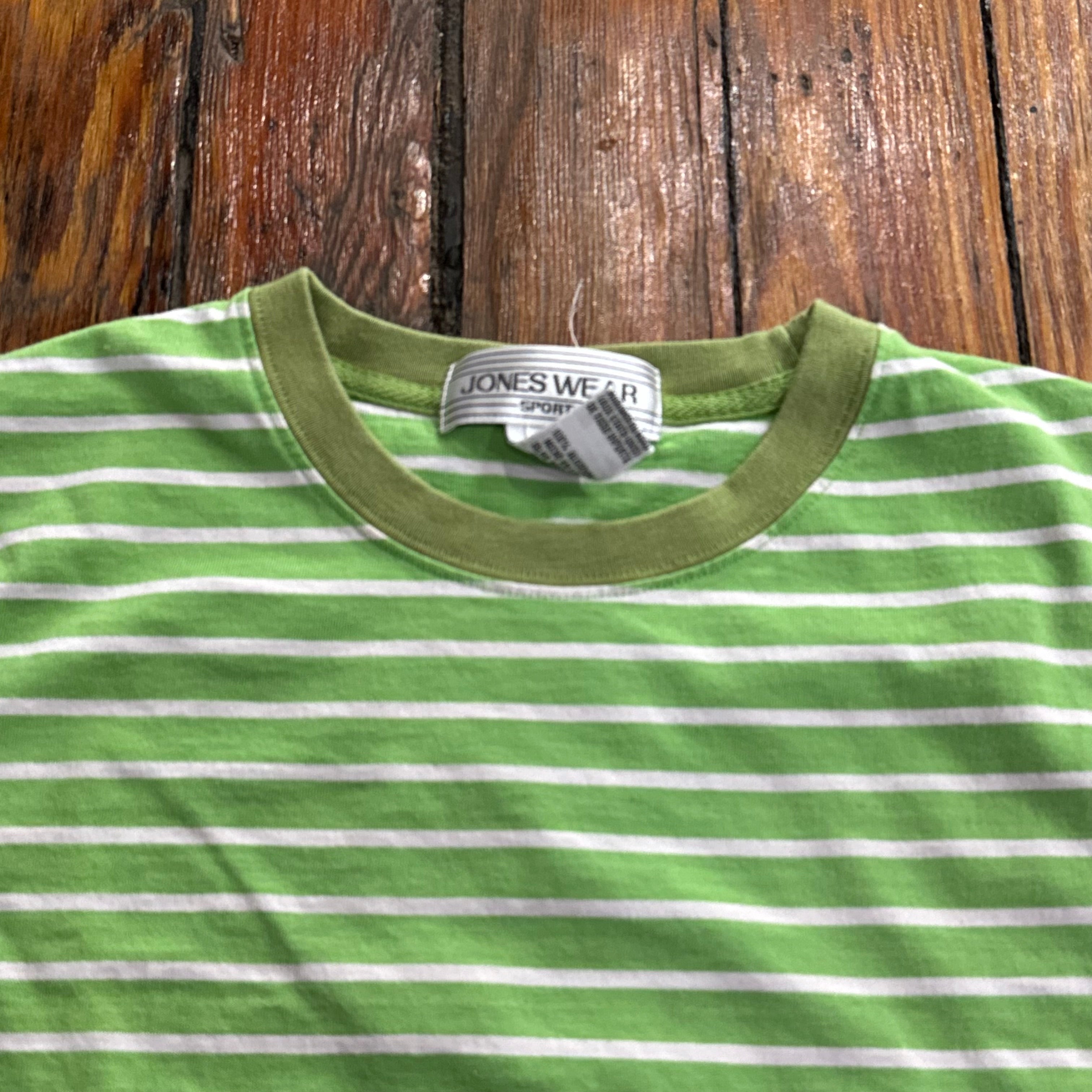 Vintage Jones Wear Striped T-shirt Sz M