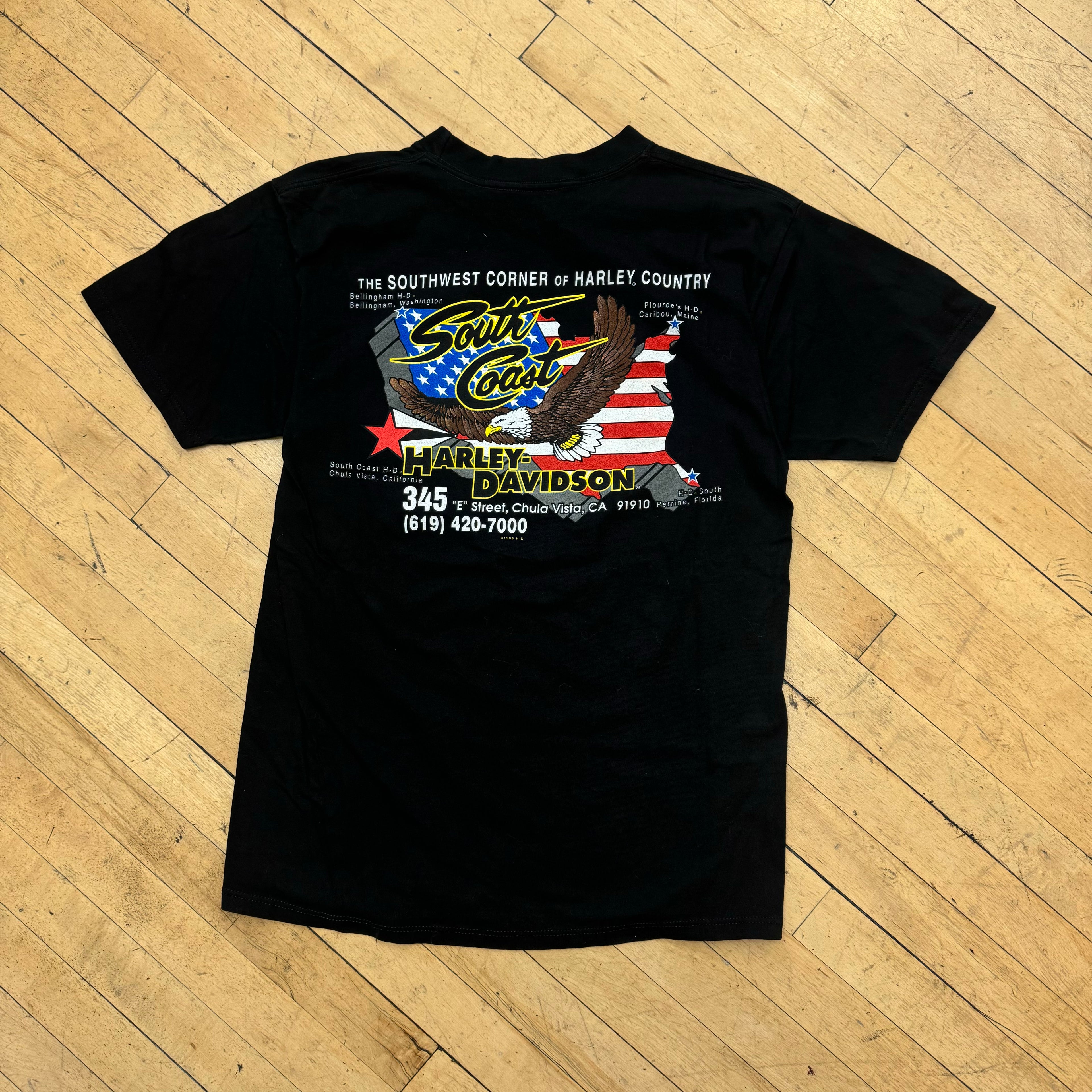 Vintage Harley Davidson South Coast T-shirt Sz L