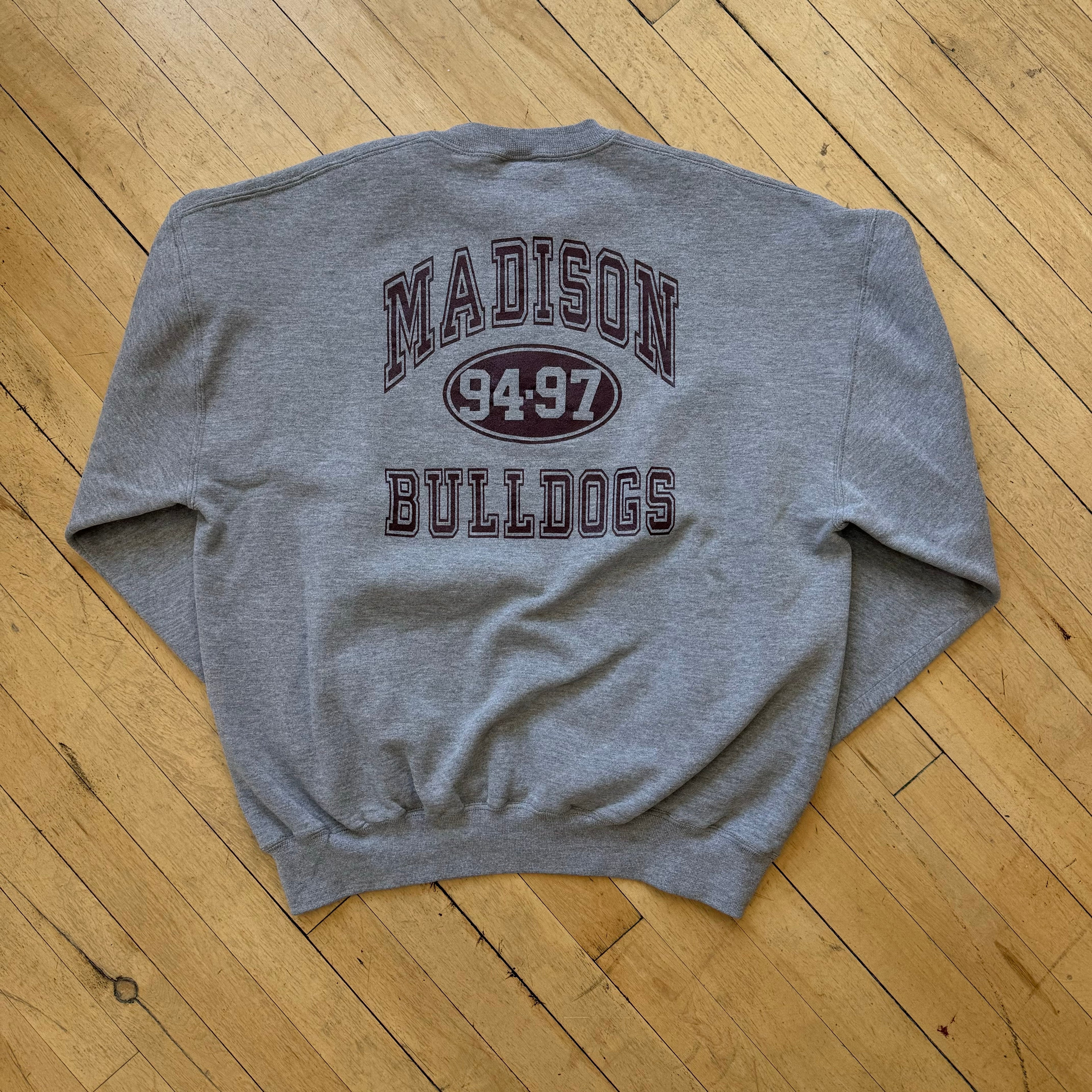 Vintage Madison BullDogs Russell CrewNeck Sz XL
