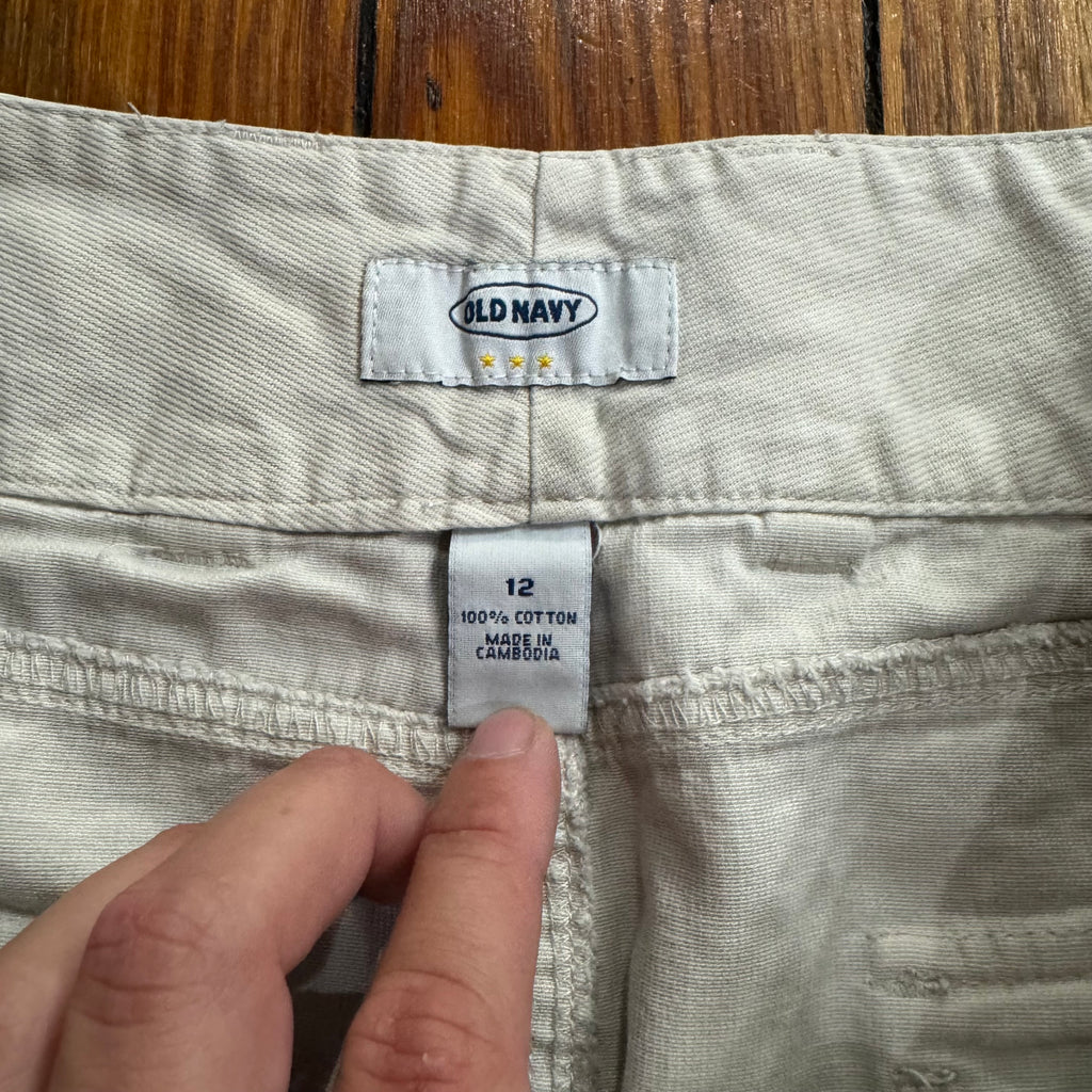 Y2K Old Navy Khaki Skirt Sz 12
