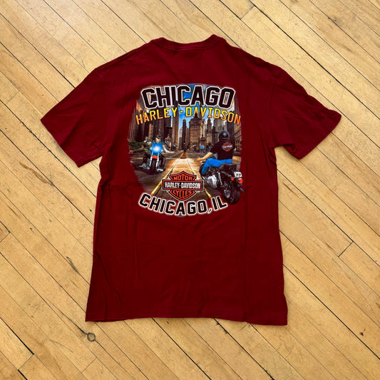 Harley Davidson Chicago T-shirt Sz L