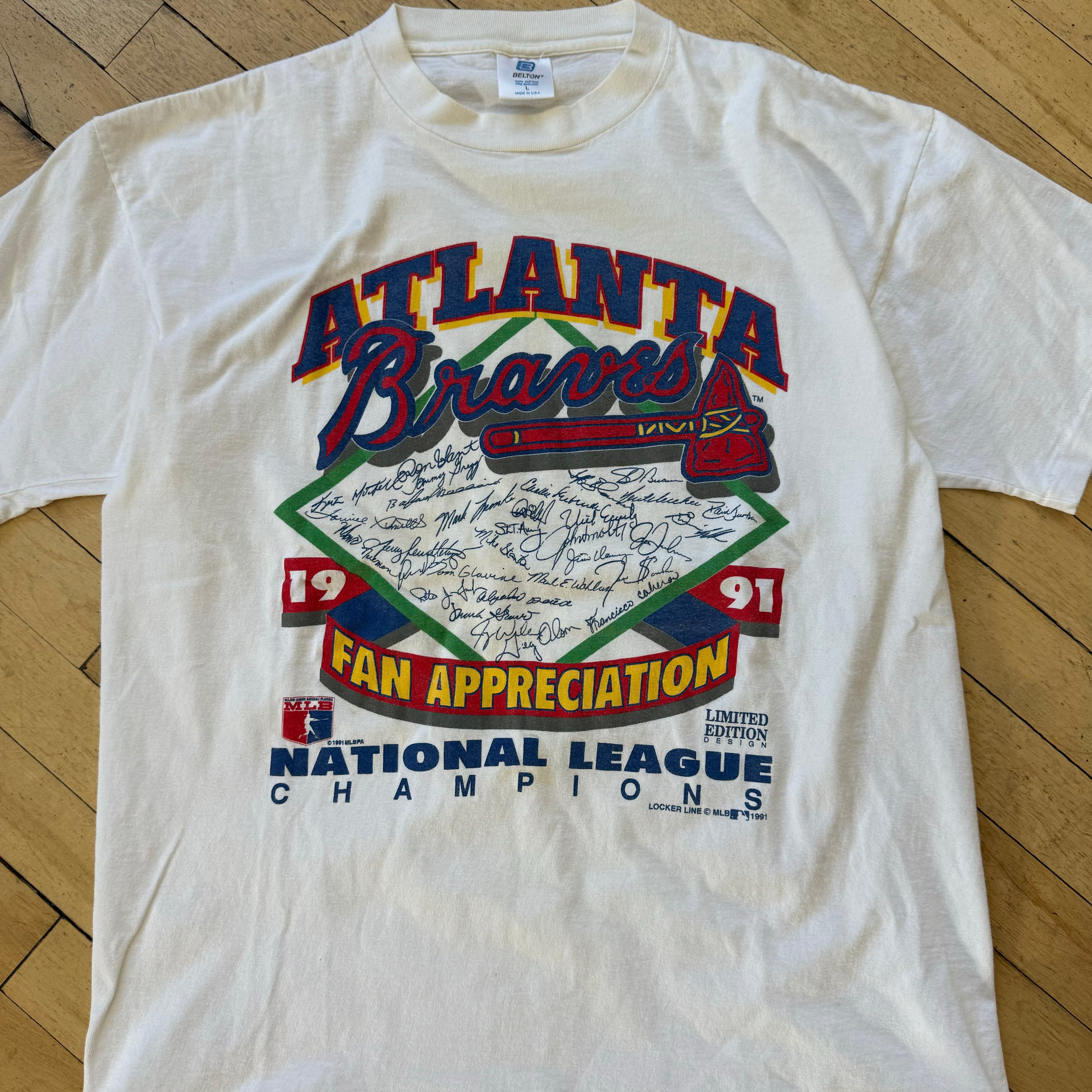 Vintage Atlanta Braves Fan Appreciation T-shirt Sz L