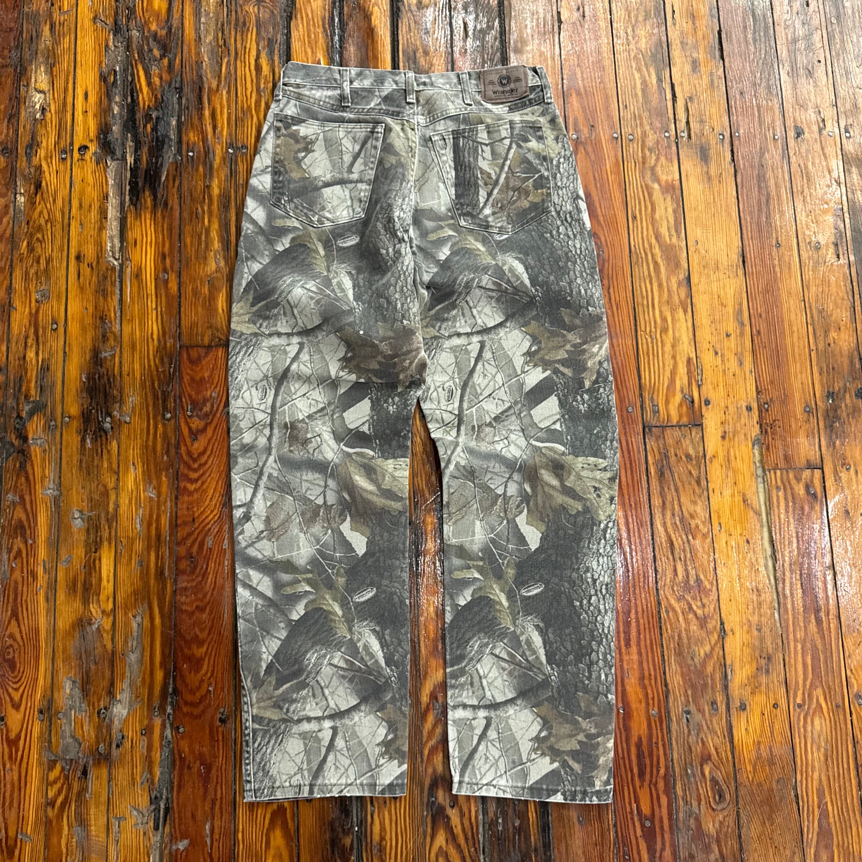 Vintage Wrangler Camo Denim Jeans Sz 34x34