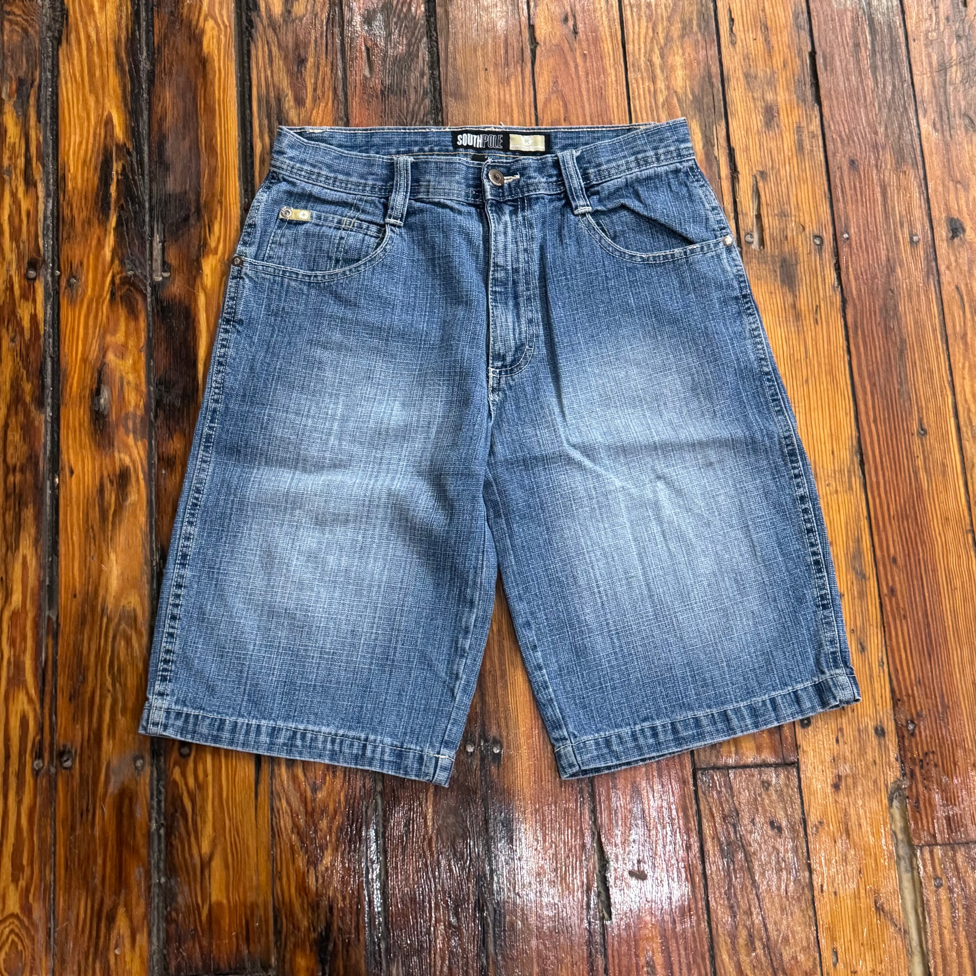 Y2K SouthPole Denim Jean Shorts Sz 16