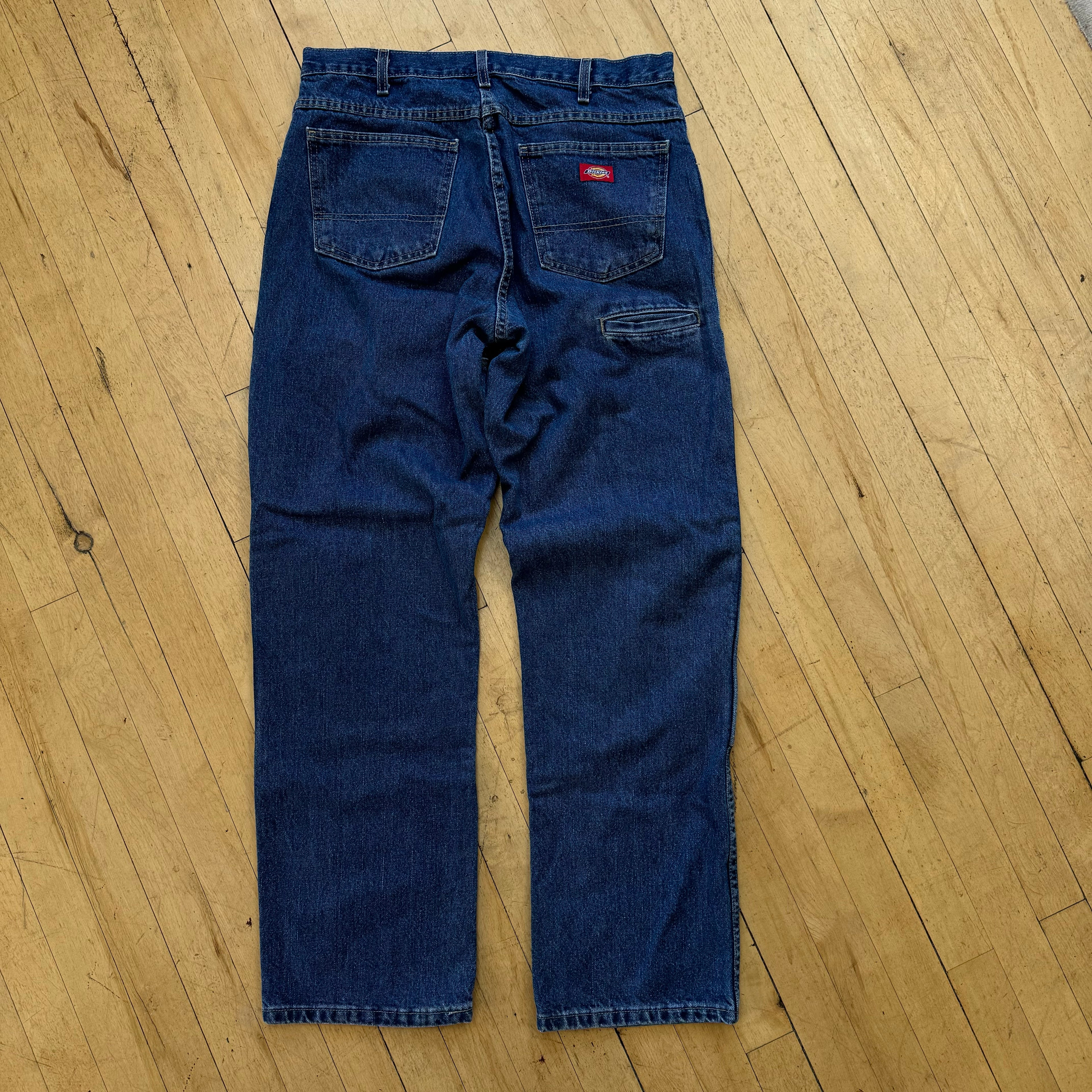 Vintage Dickies Double Knee Denim Jeans Sz 33x32