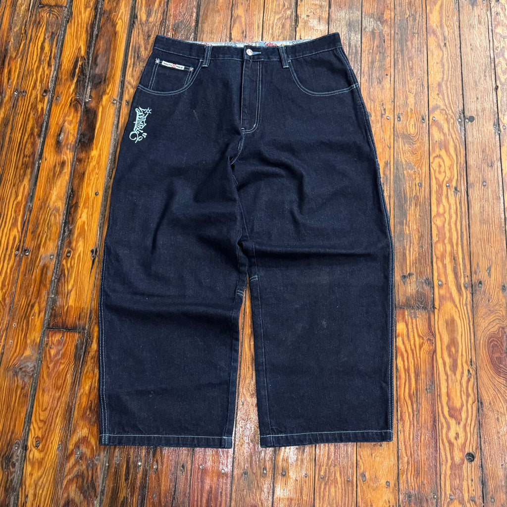 Y2K SouthPole B-Boy Embroidered Denim Jeans Sz 38