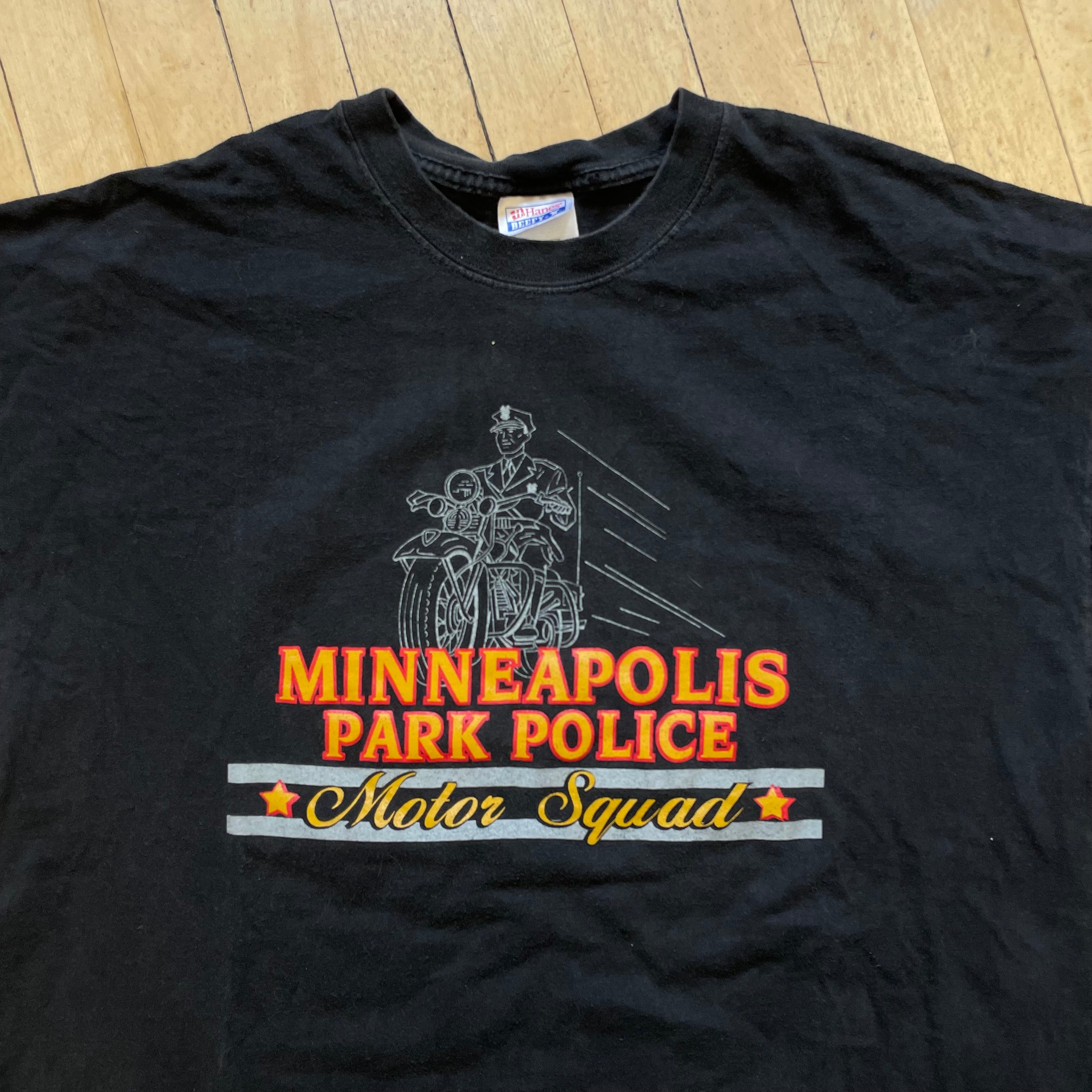 90s Minneapolis Park Police Motor Squad T-shirt Sz XL