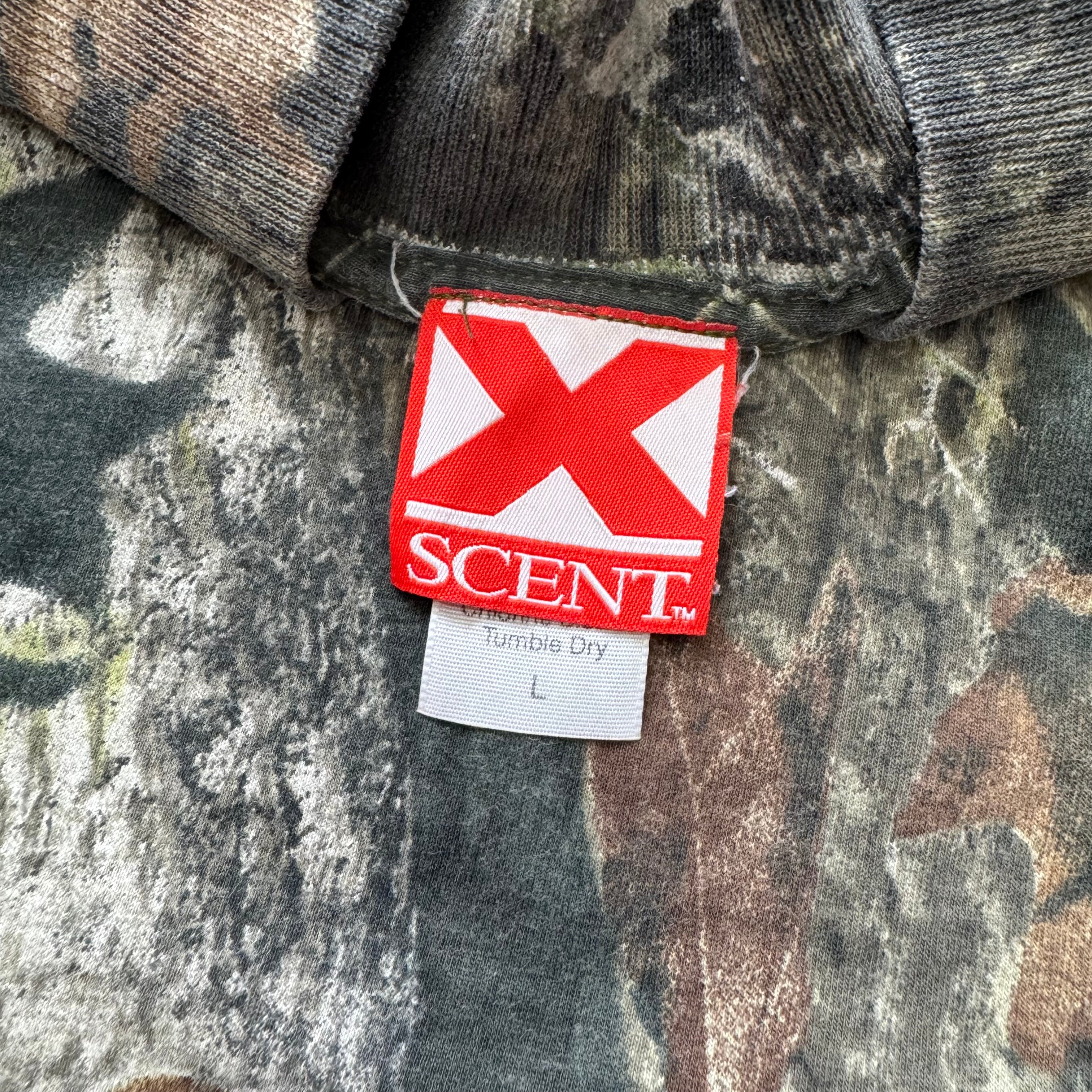 Vintage X Scent Camo Long Sleeve T-shirt Sz L