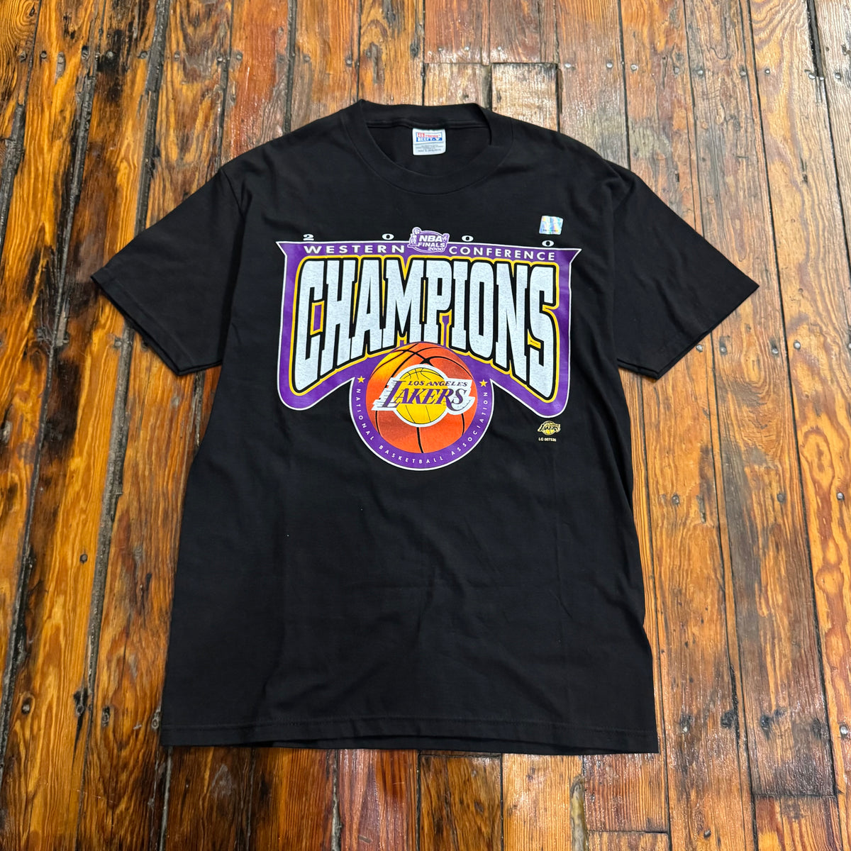 Vintage Las Angels Lakers Western Conference T-shirt Sz L (NEW)