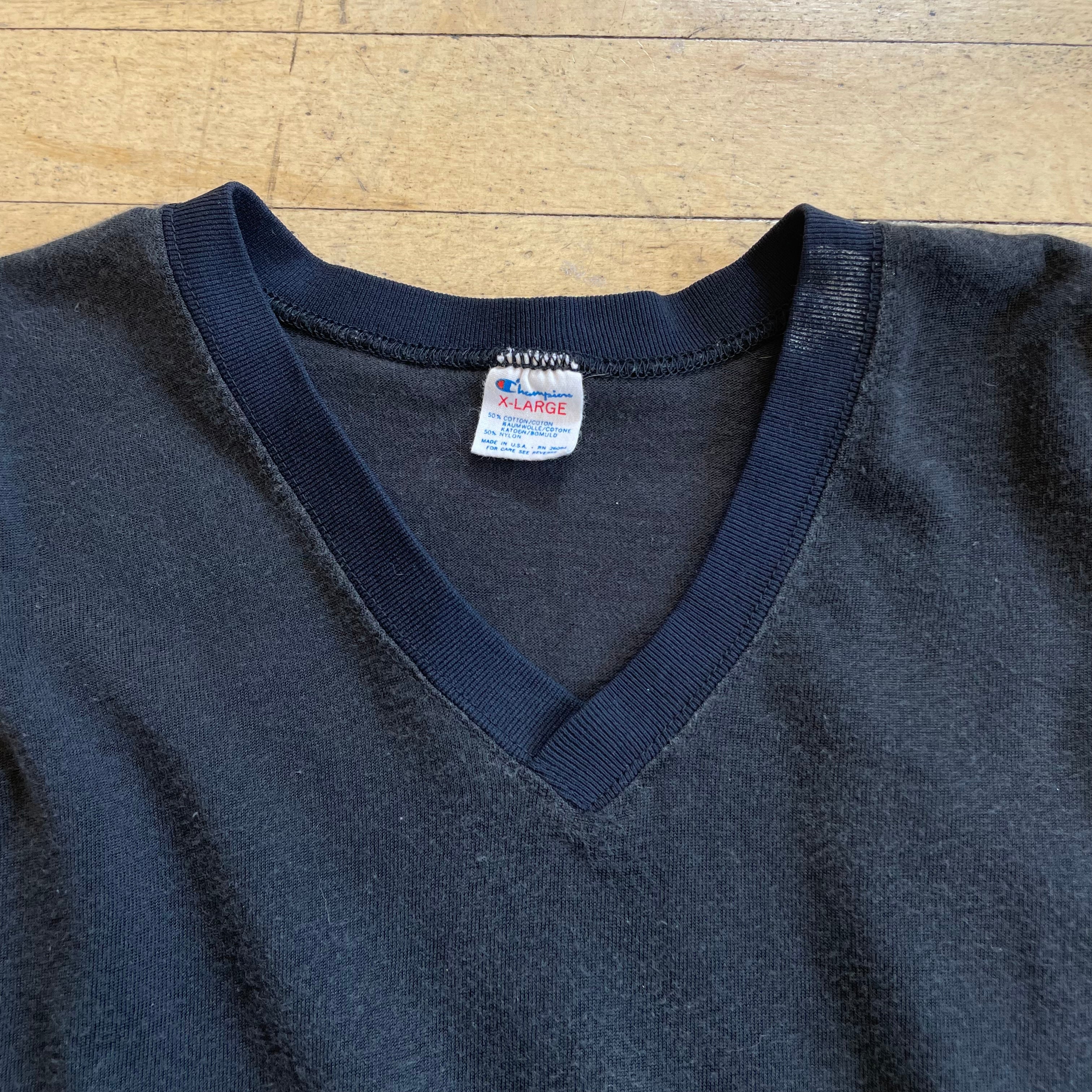 80s Blank Champion Throw Over Jersey T-shirt Sz L