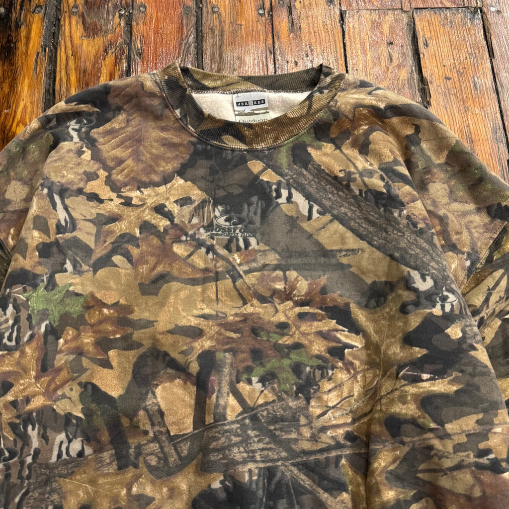 Vintage Jerzees Camo Crewneck Sz XXL