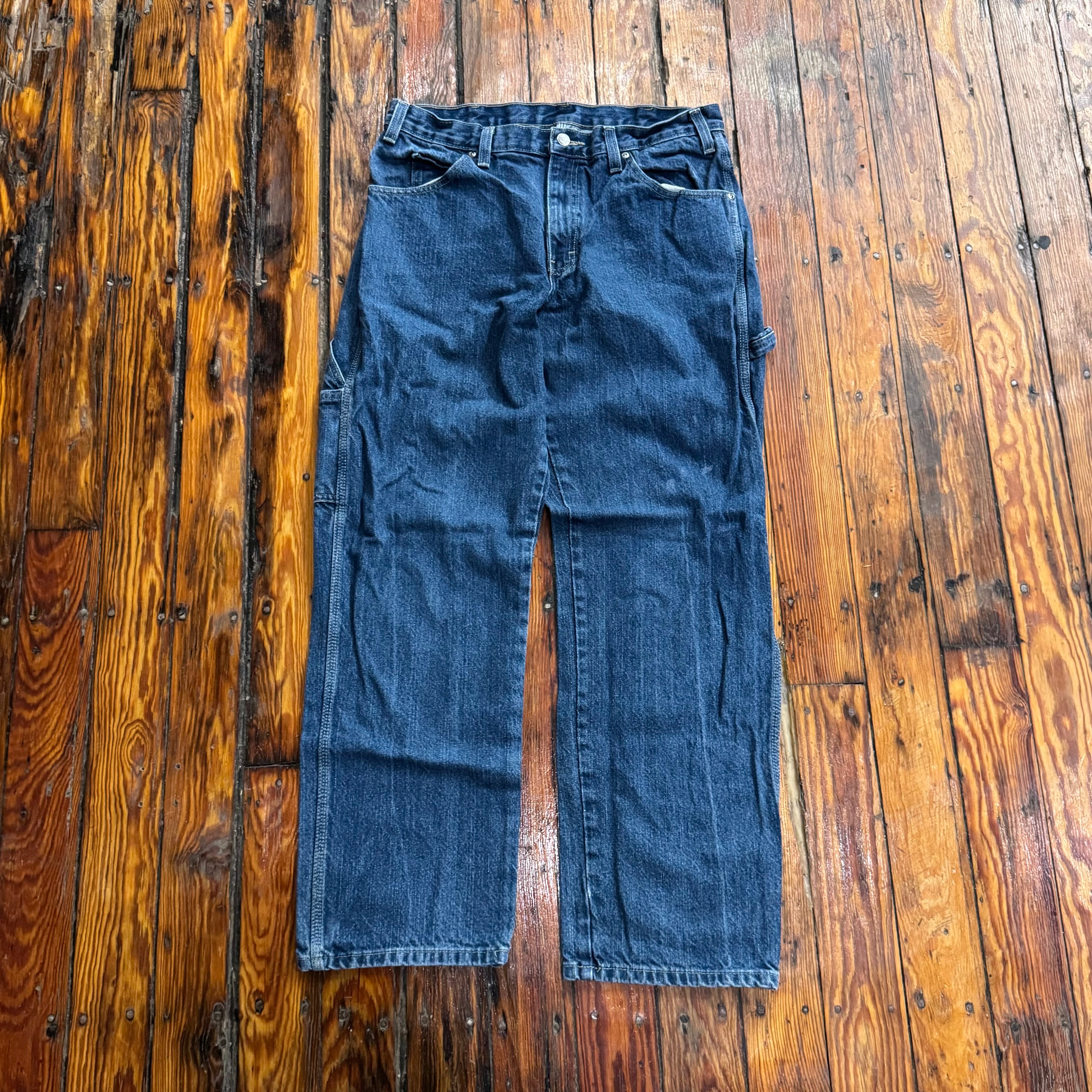Vintage Dark Wash Denim Jeans Sz 33x32