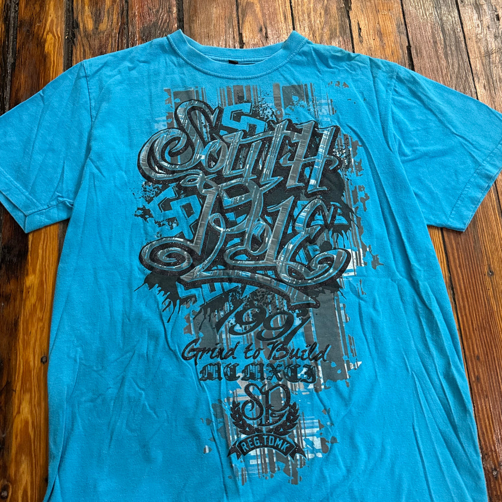 Y2K SouthPole Graffiti Logo T-shirt Sz L