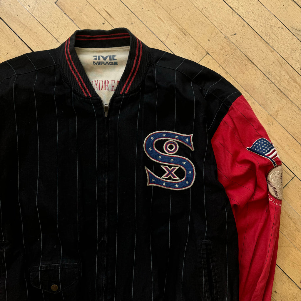 Vintage American League Baseball Chicago Reversible Jacket Sz L