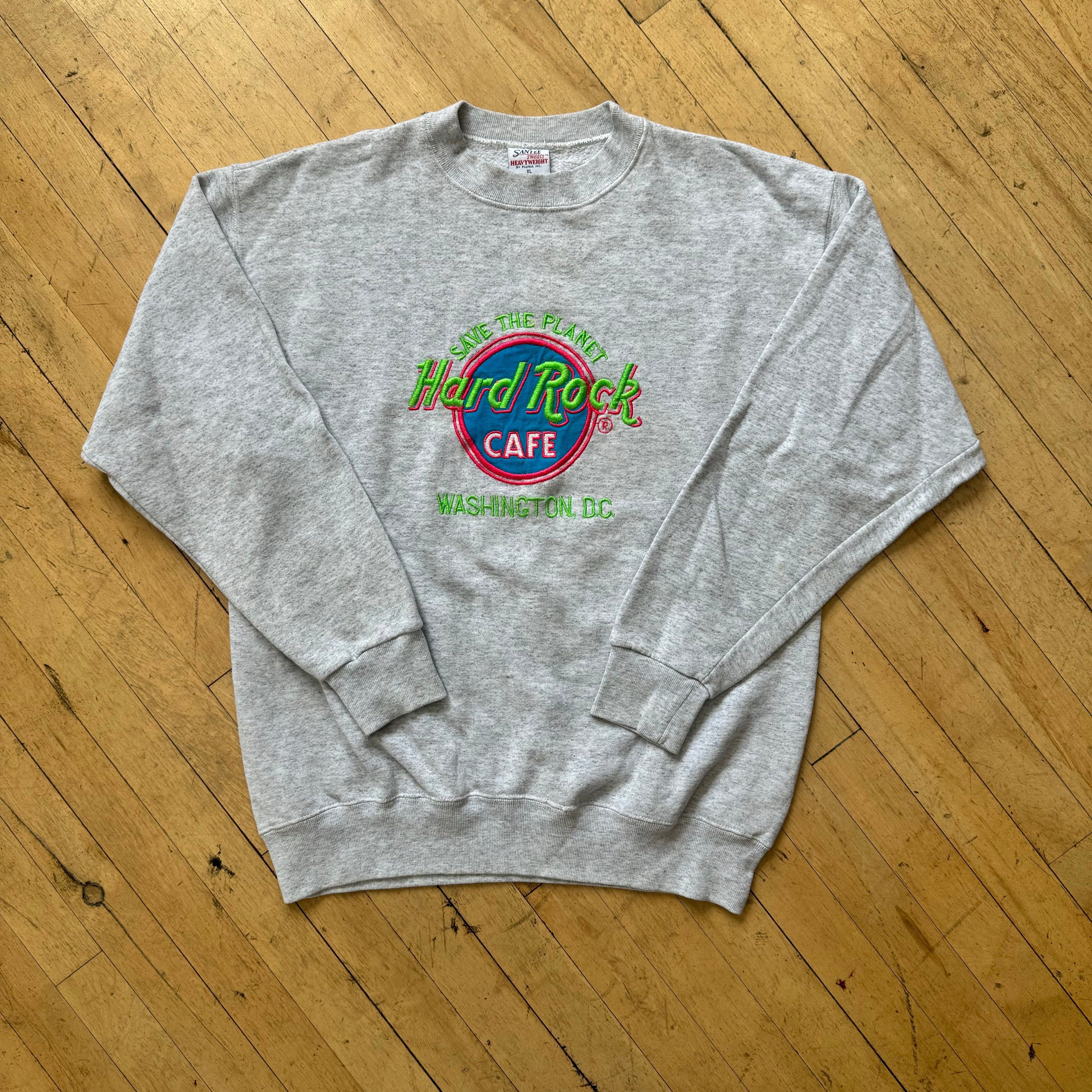 Vintage Hard Rock Cafe Embroidered Crewneck Sz L