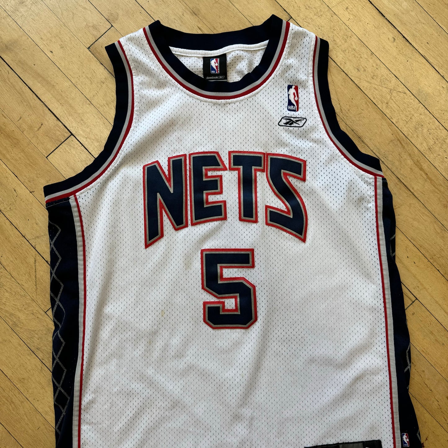 Vintage Reebok Nets Jason Kidd Jersey Sz L