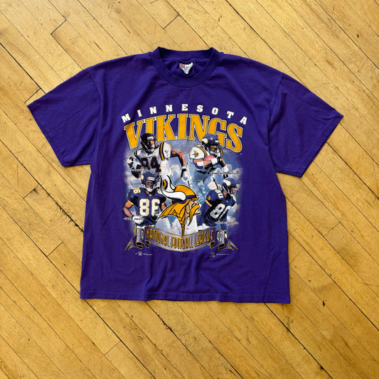 Vintage Minnesota Vikings Player T-shirt Sz L