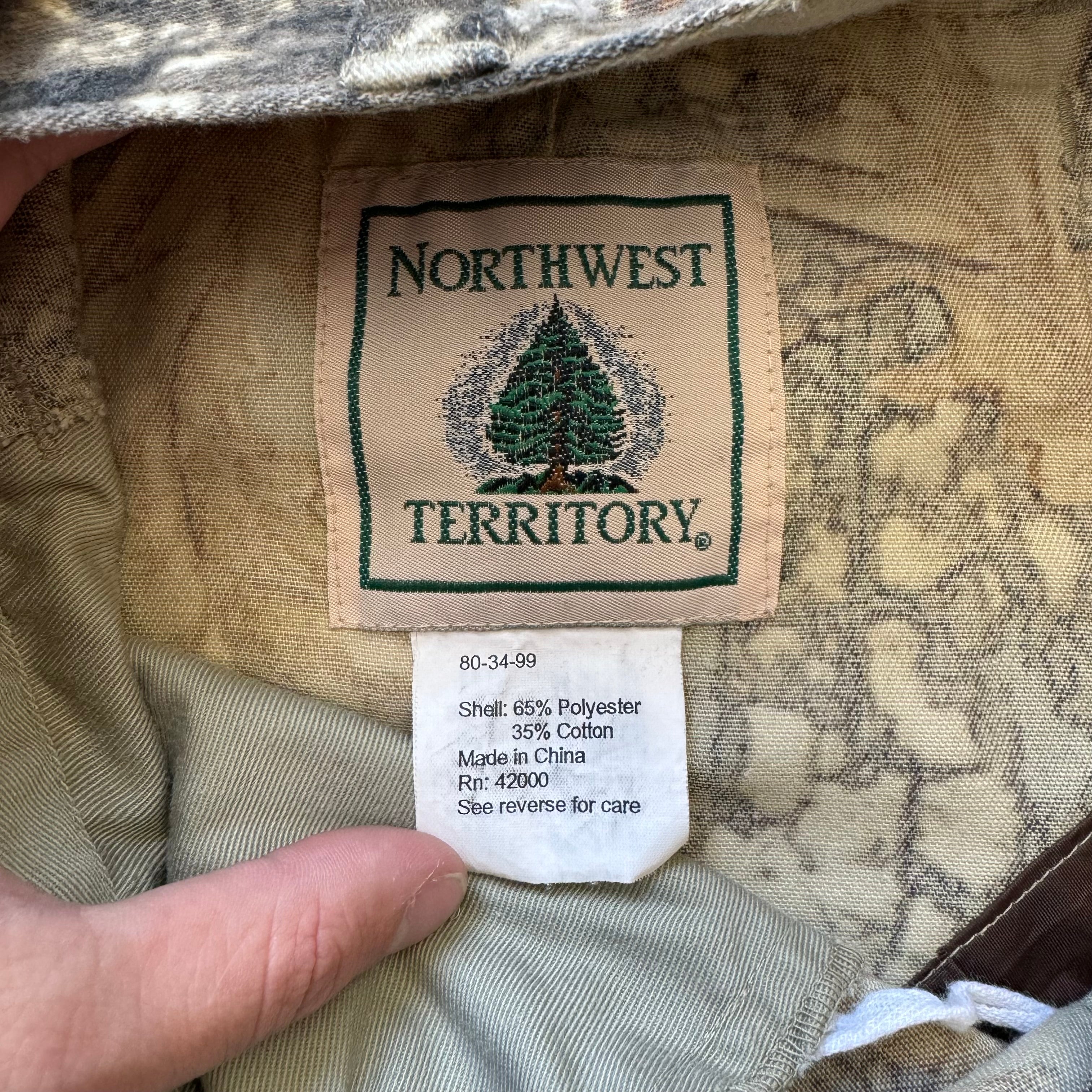 Vintage Northwest Territory Camo Cargo Pants Sz 40