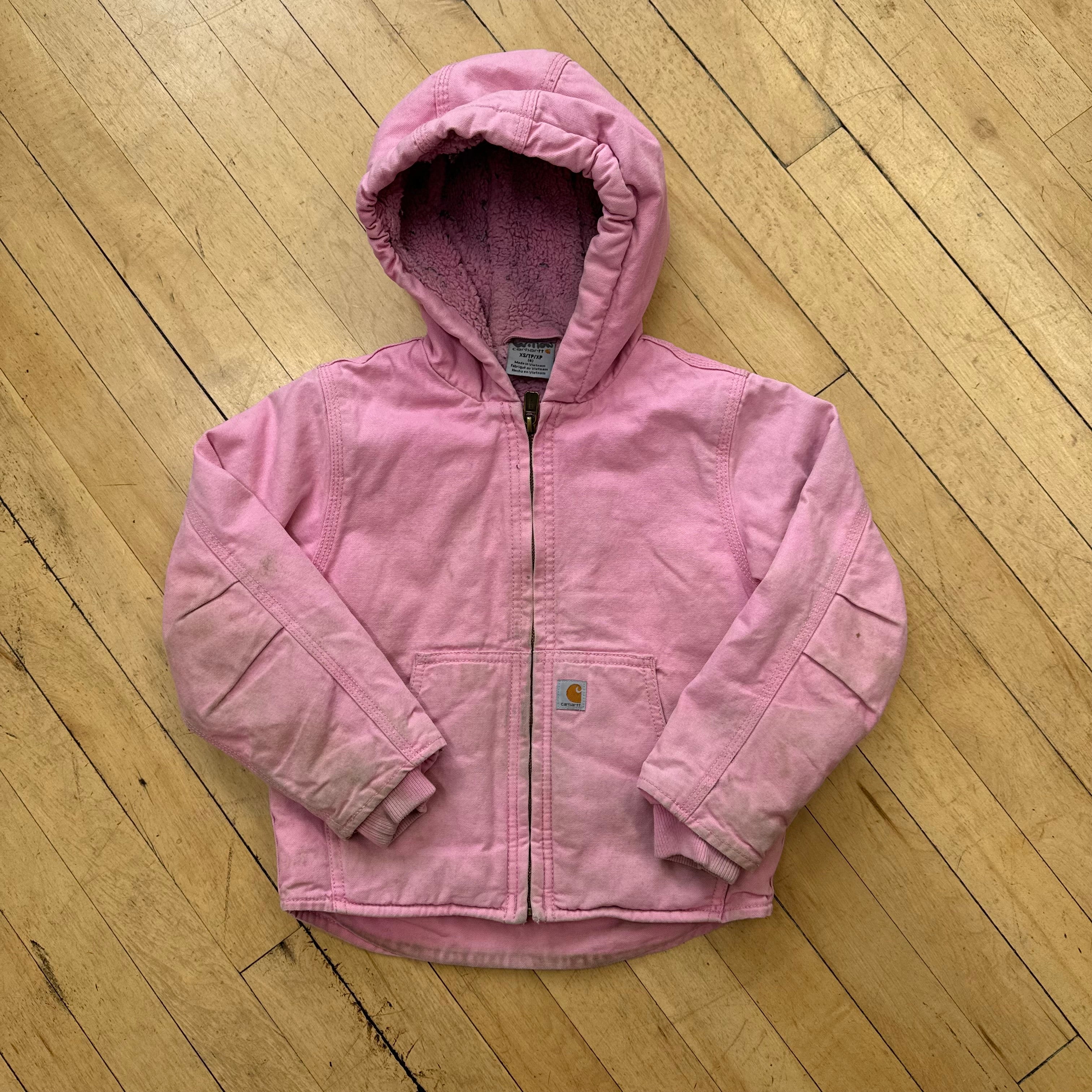 Vintage Pink Carhartt Jacket Sz YTH XS (6)