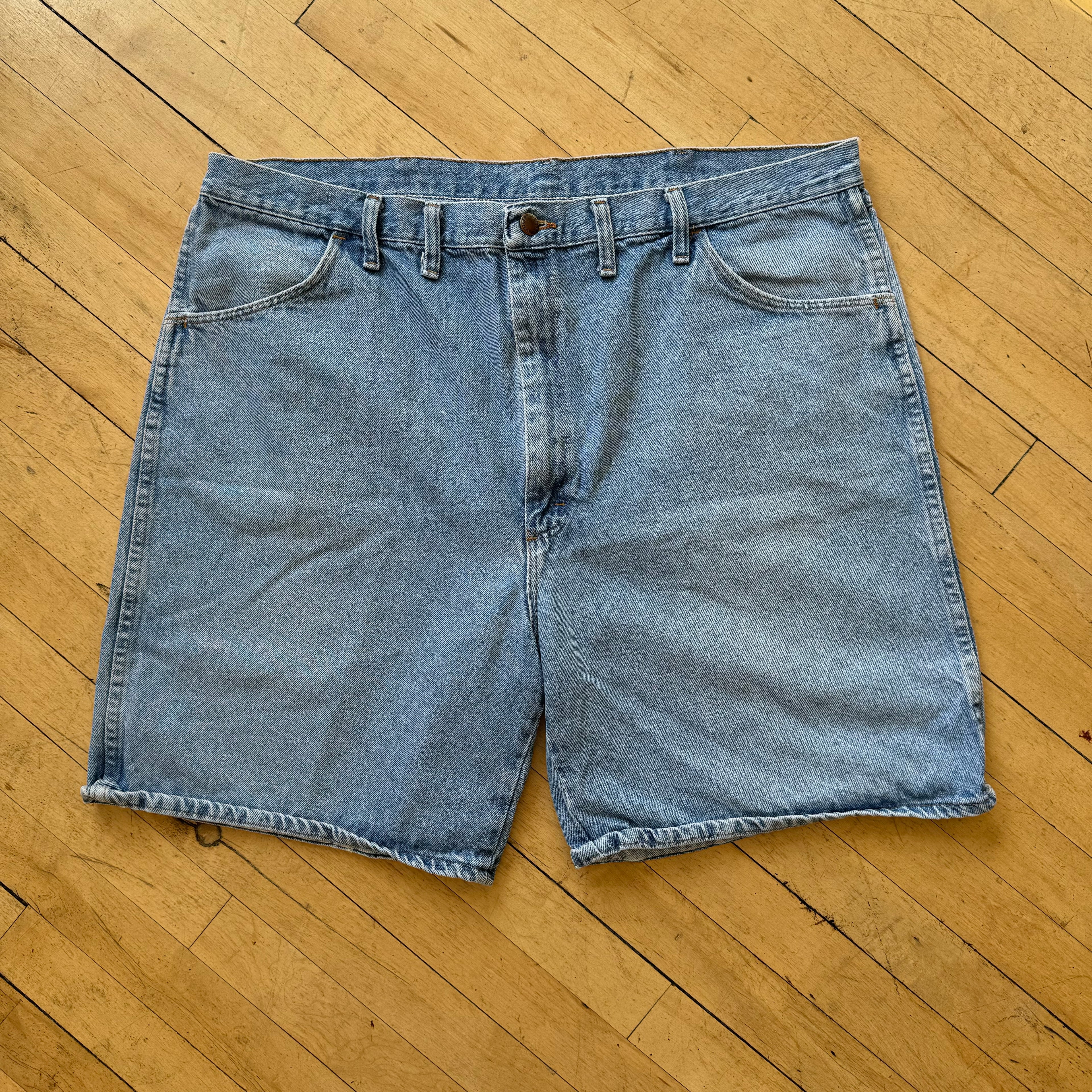 Vintage Rustler Light Denim Jean Shorts Sz 44