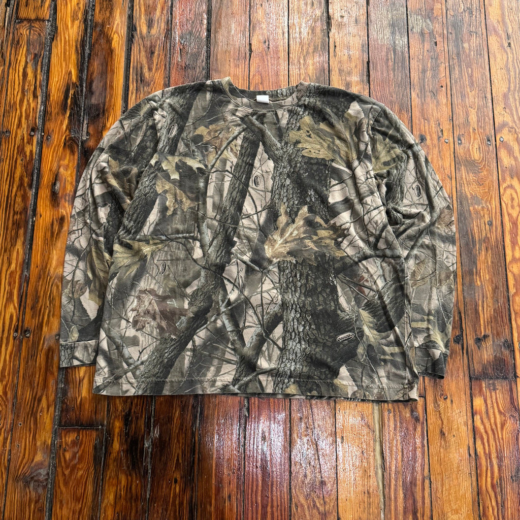 Vintage Outback Outfitters Camo Long Sleeve T-shirt Sz XL