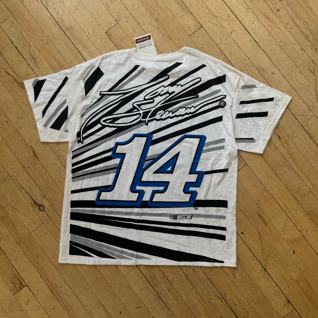 Y2K Tony Steuart Nascar AOP T-shirt Sz XL