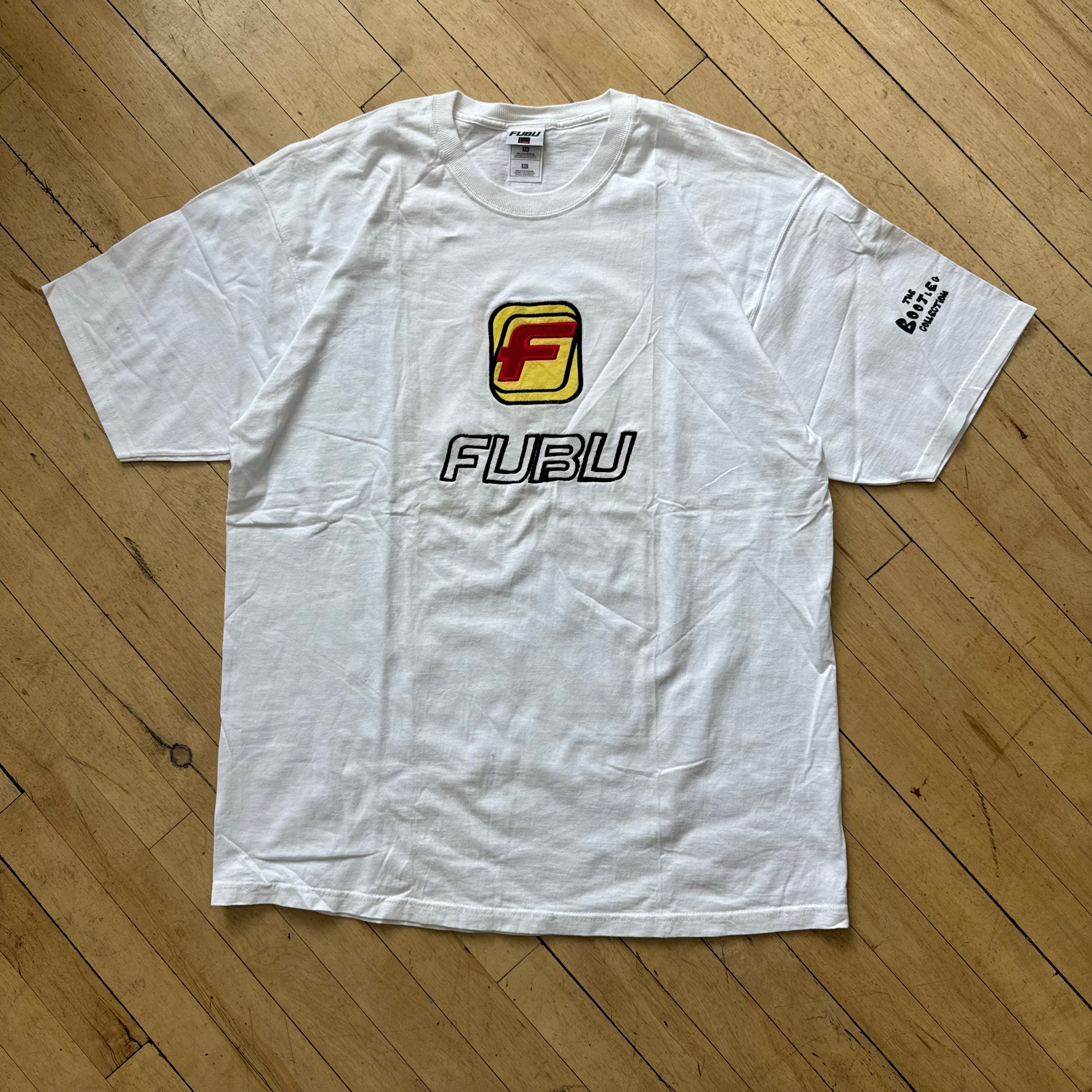 Vintage Bootleg Fubu Embroidered T-shirt Sz XL