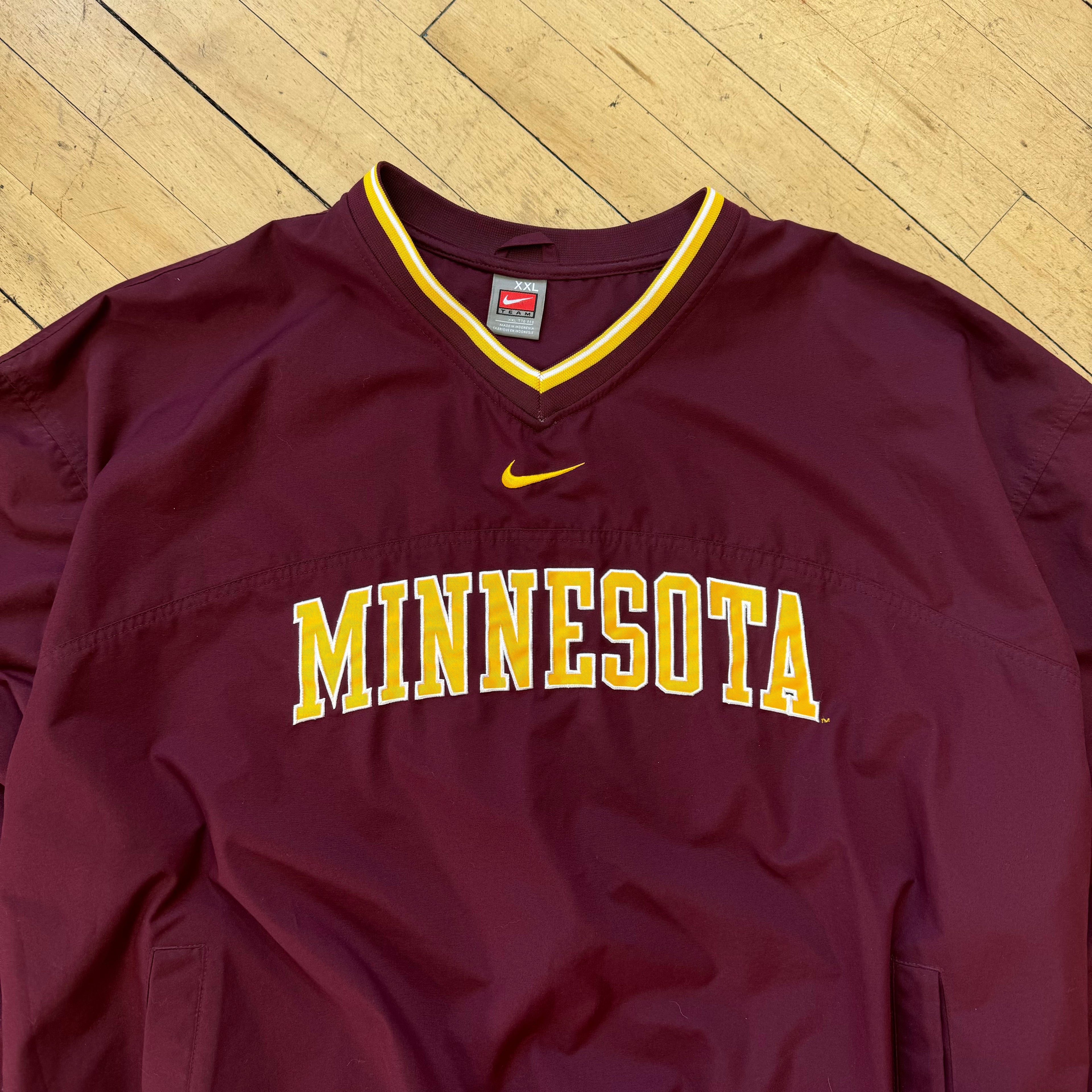 Vintage Minnesota Gophers Nike Center Swoosh Pullover Jacket Sz XXL