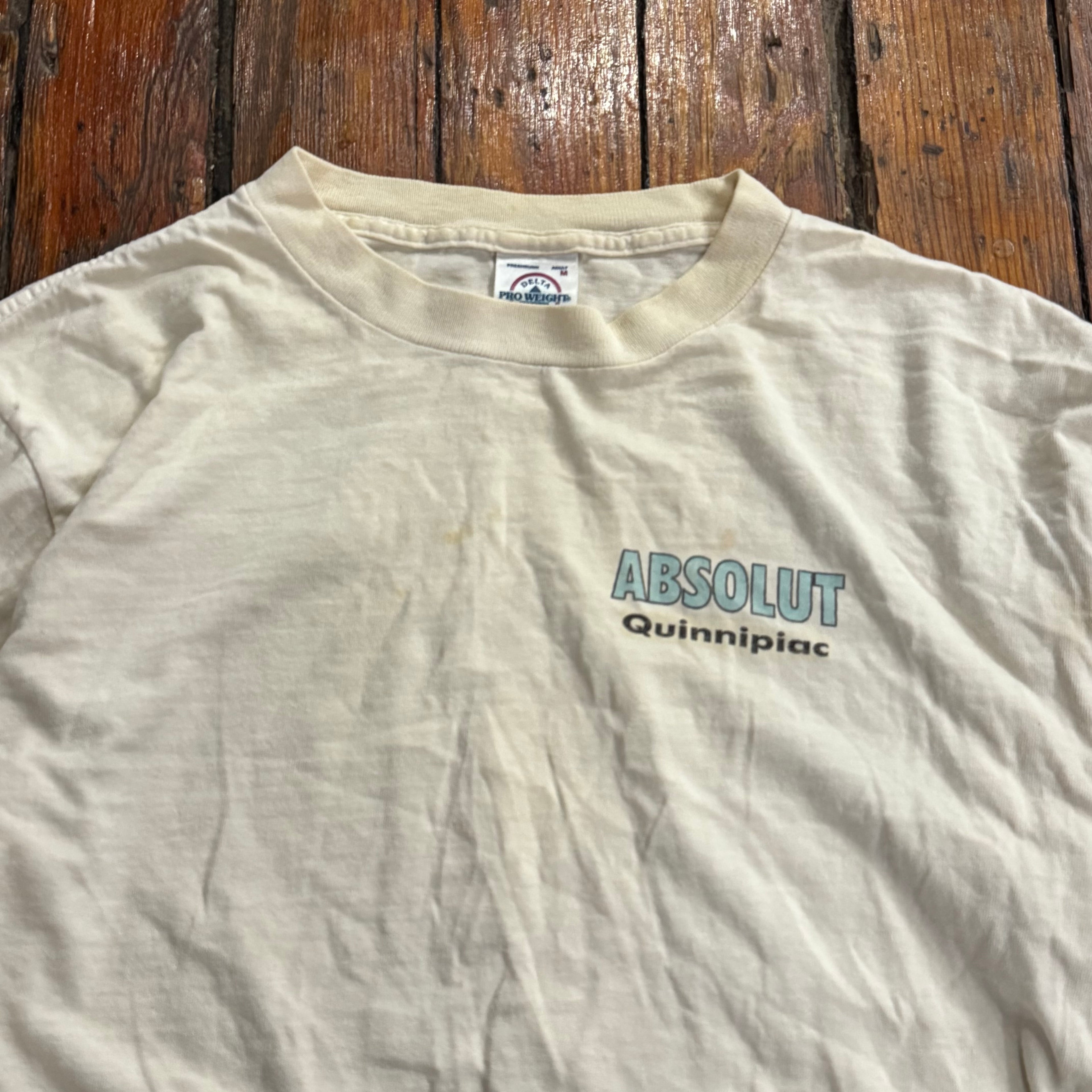 Vintage Absolute Vodka Long Sleeve T-shirt Sz M
