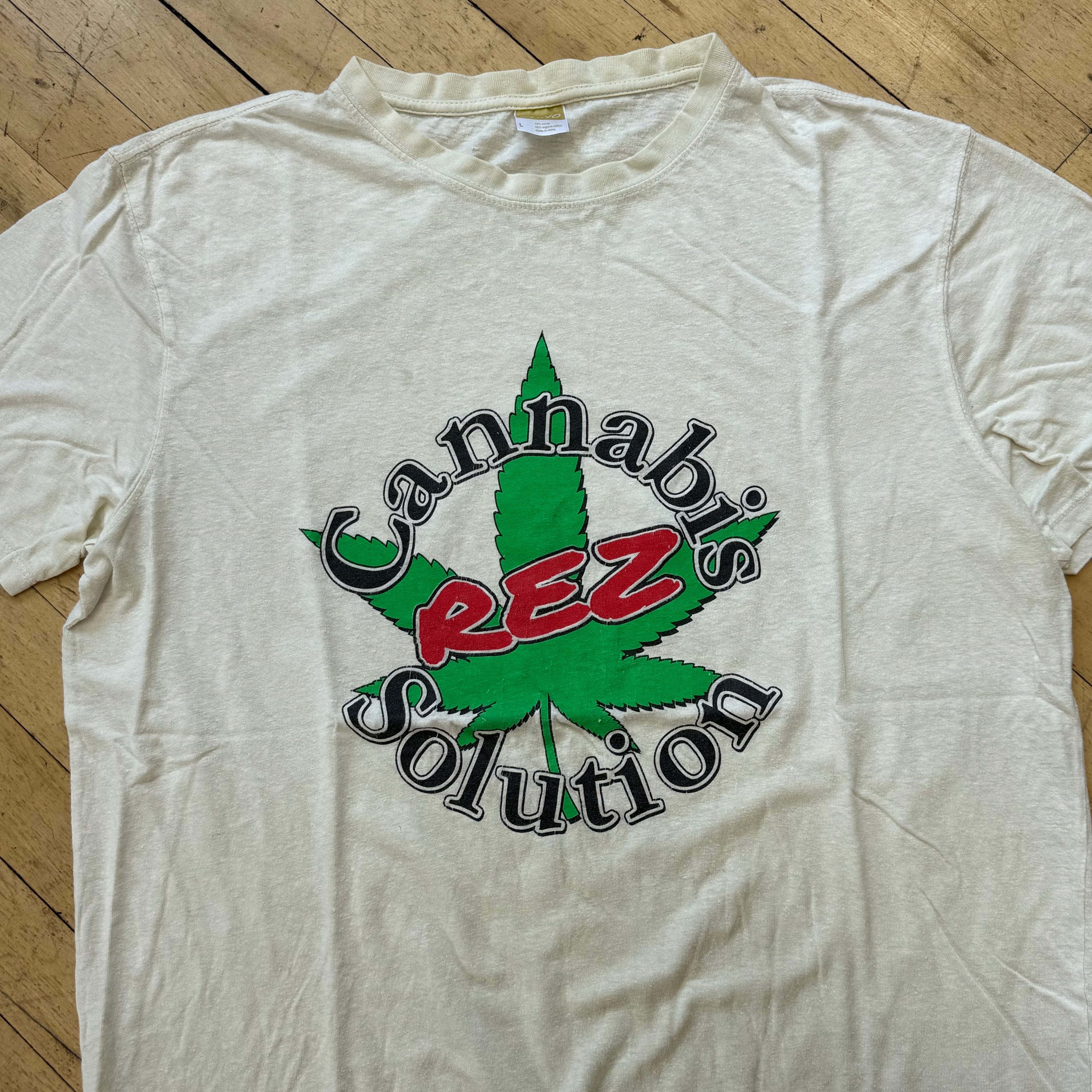 Vintage Cannabis Solution T-shirt Sz M