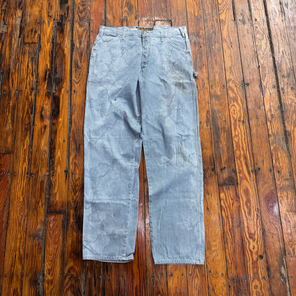 Vintage Dickies 75th anniversary Striped Denim Jeans Sz 38x32