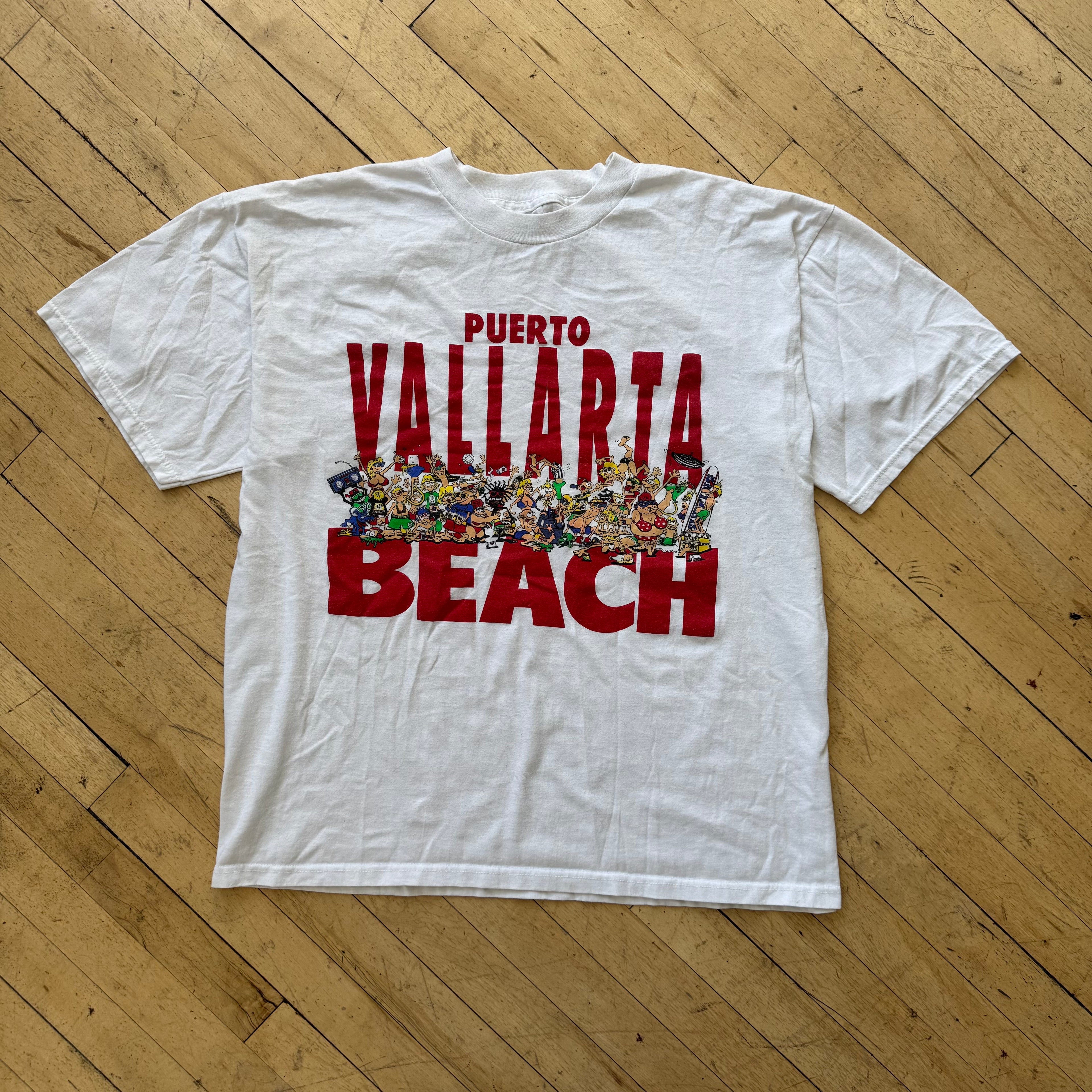 Vintage Puerto Vallarta Beach T-shirt Sz XL