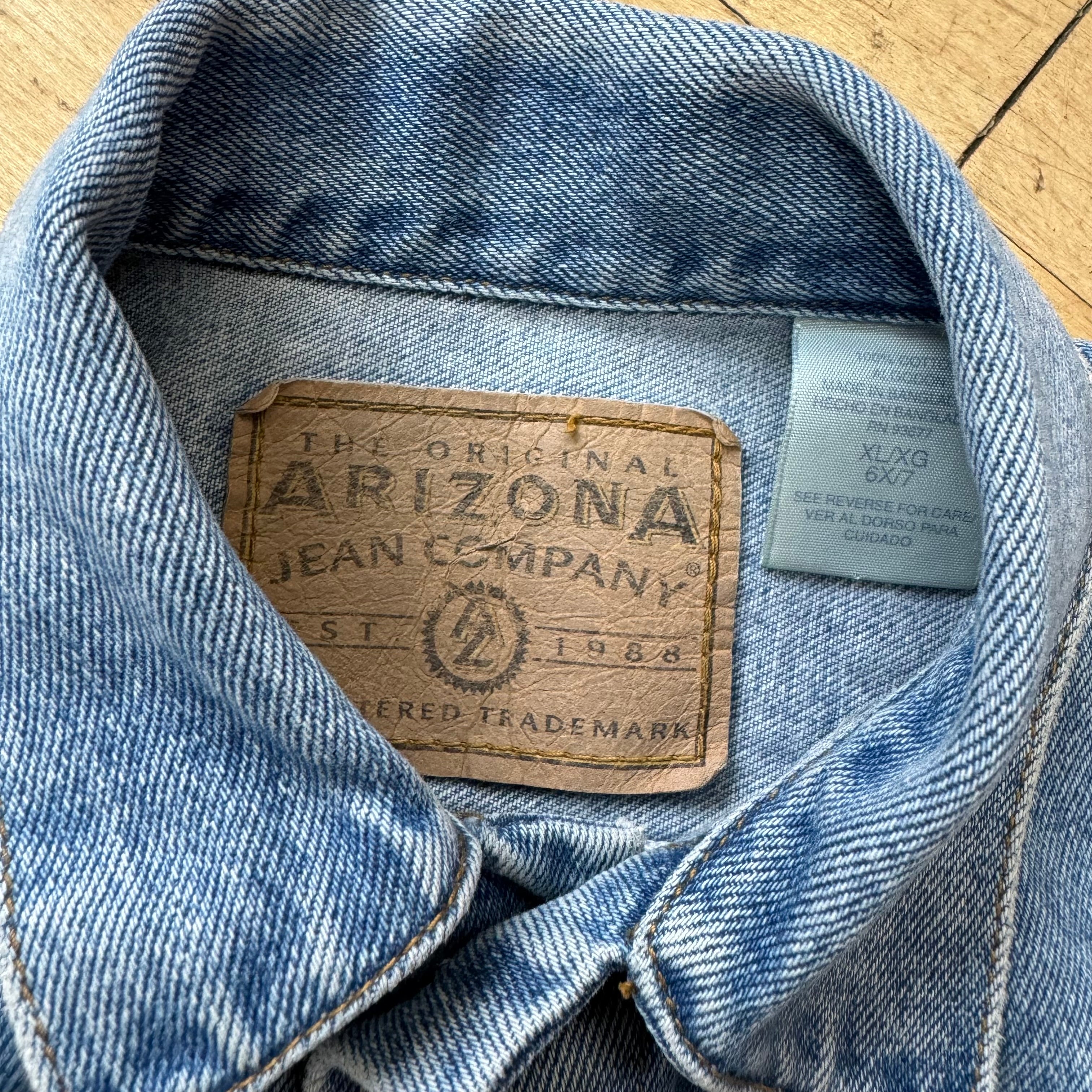 Vintage Arizona Jeans Denim Jacket Sz 6-7
