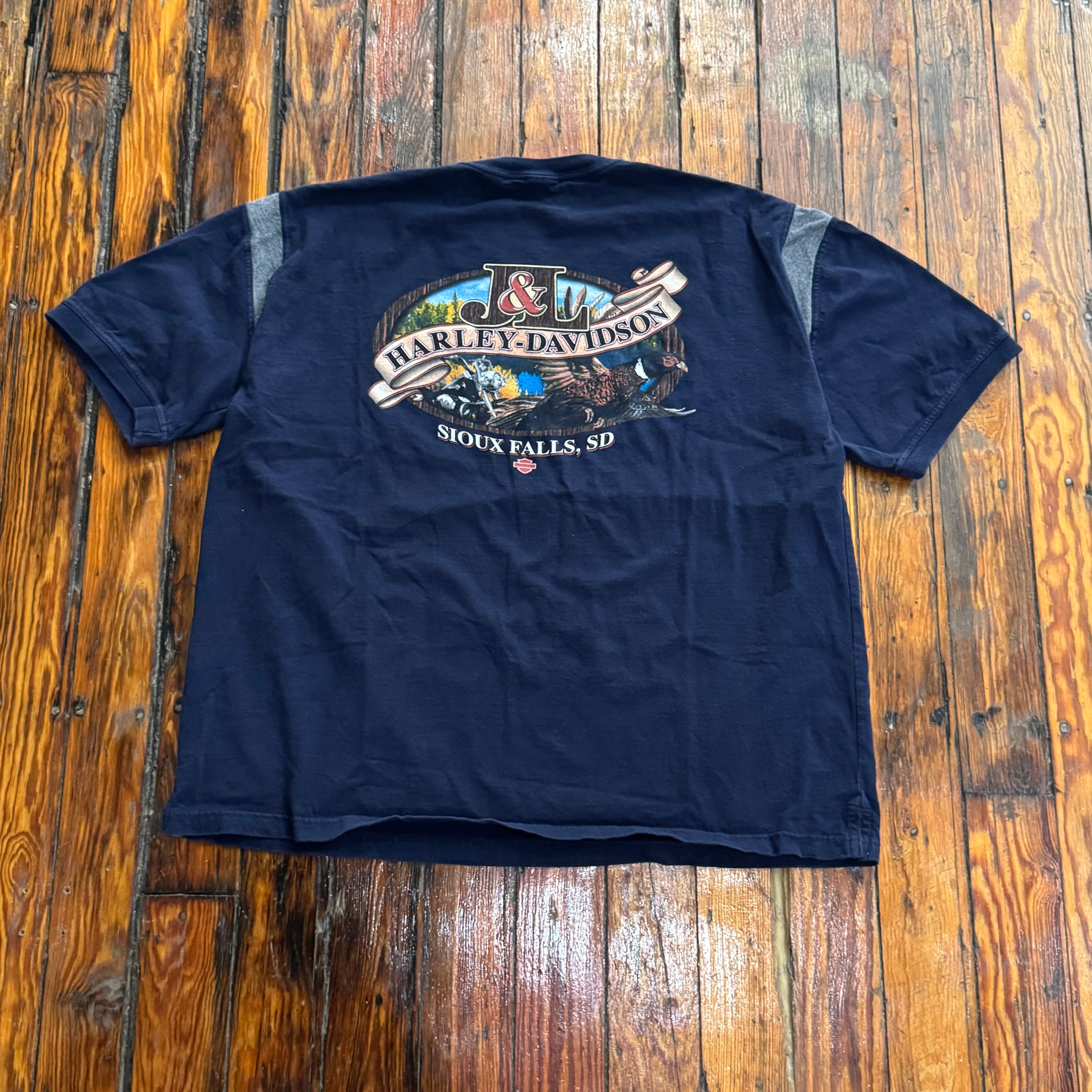 Vintage Sioux Falls Harley Davidson T-shirt Sz L