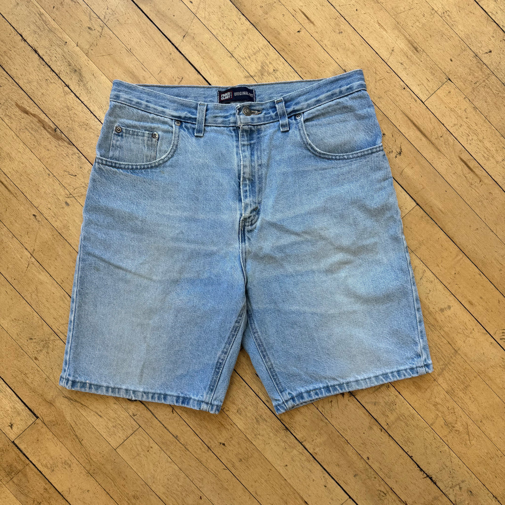 Vintage Faded Glory Light Denim Jean Shorts Sz 32