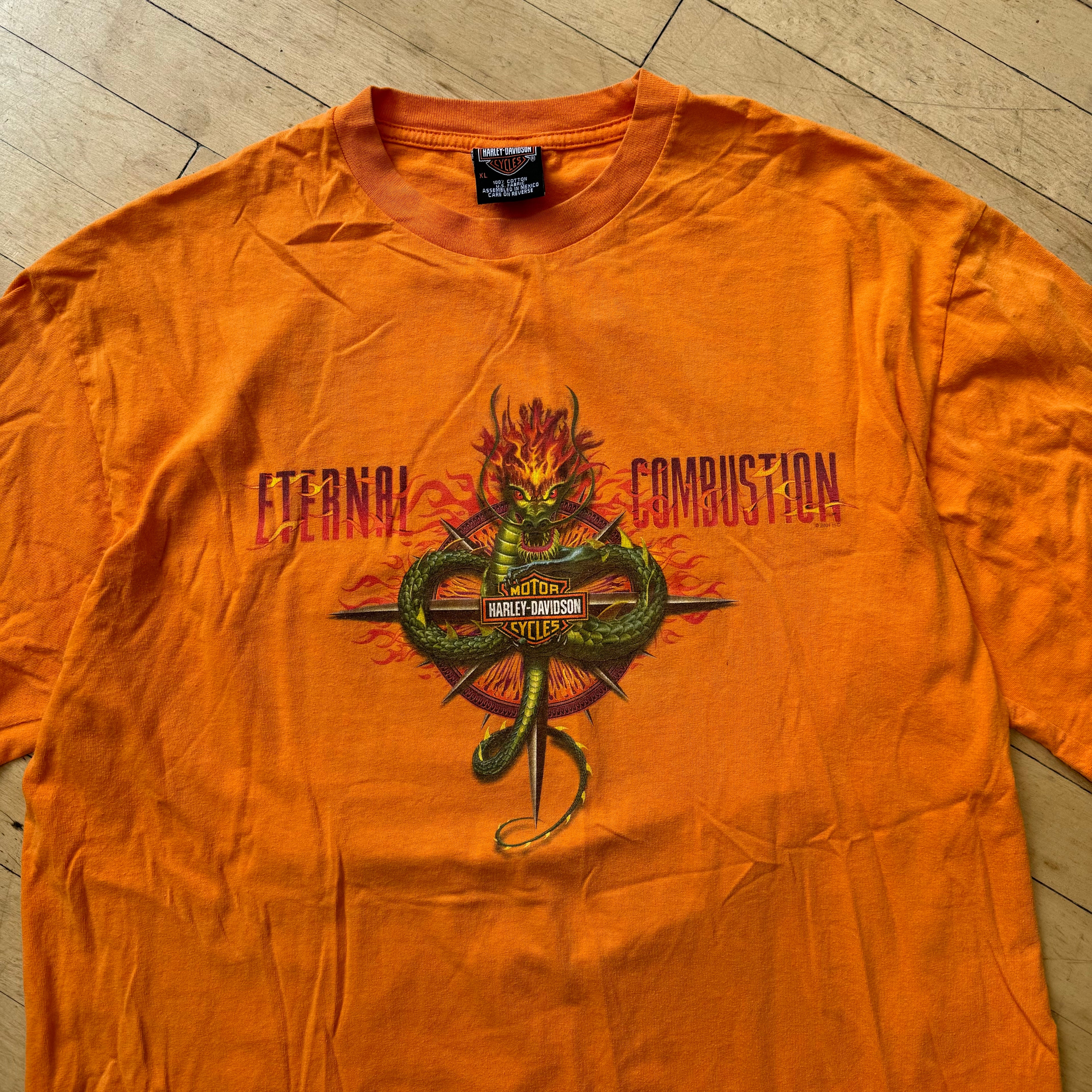 Vintage Dragon Harley Davidson OuterBanks T-shirt Sz XL