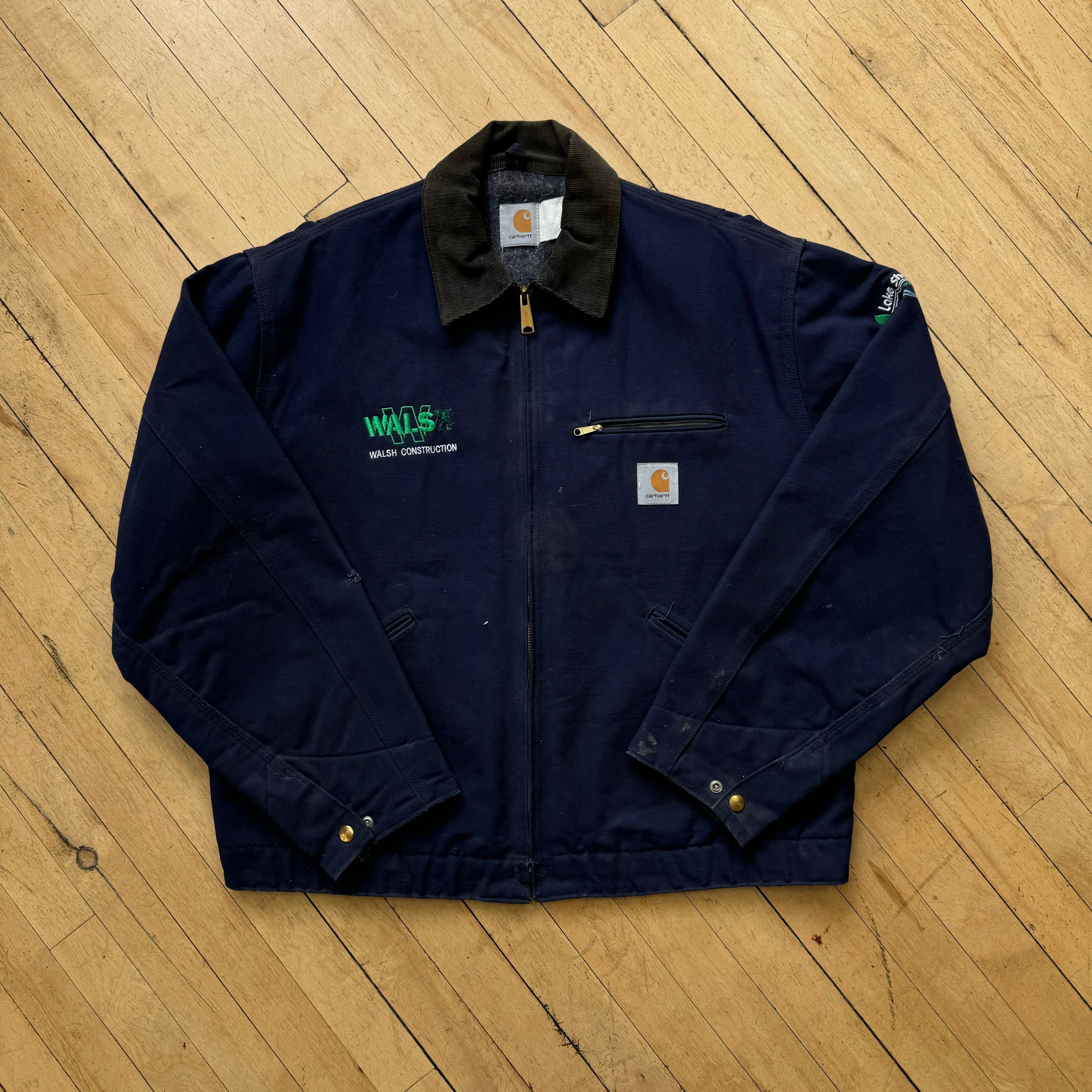 Vintage Navy Carhartt Detroit Jacket Sz L