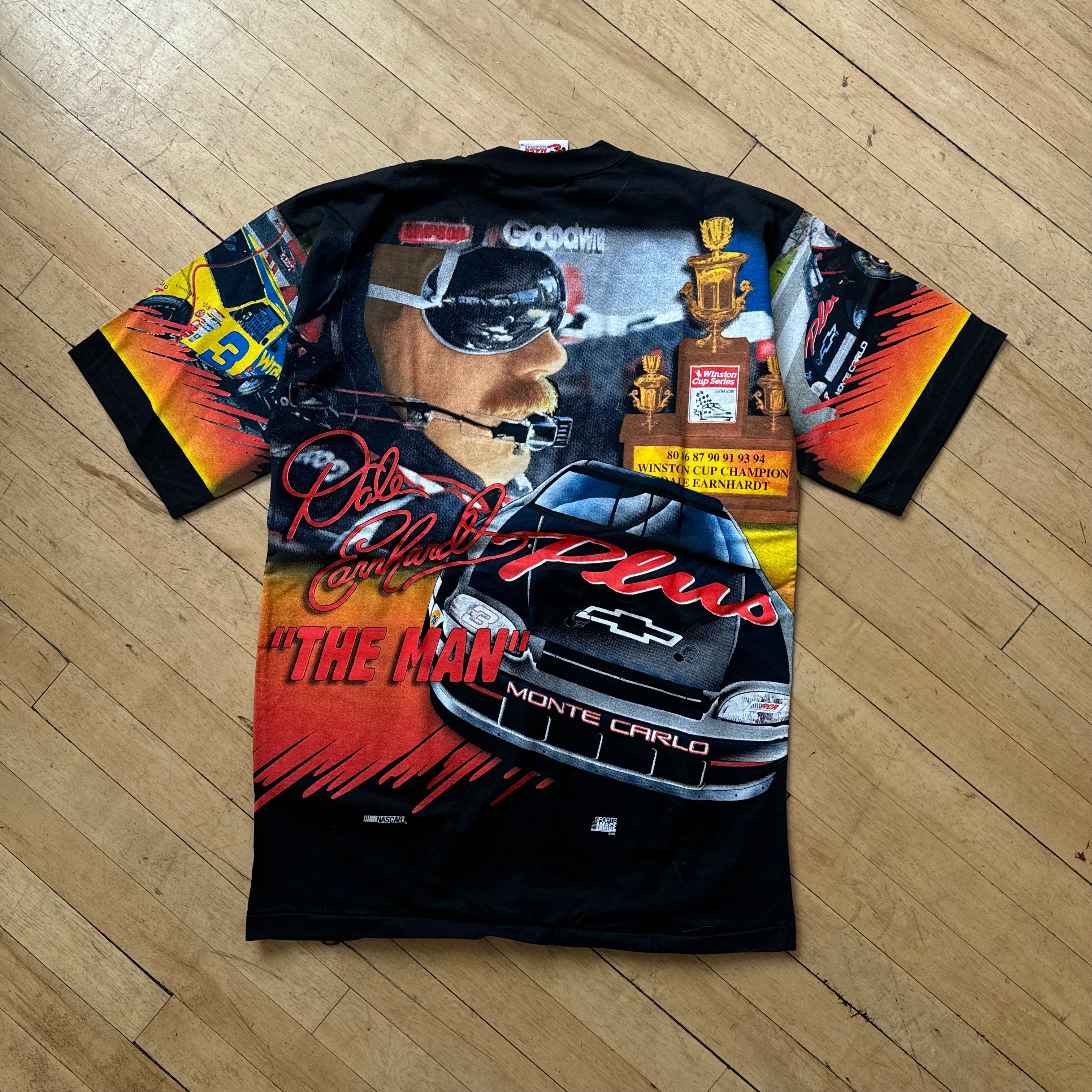 Vintage Wrangler AOP NASCAR T-shirt Sz M