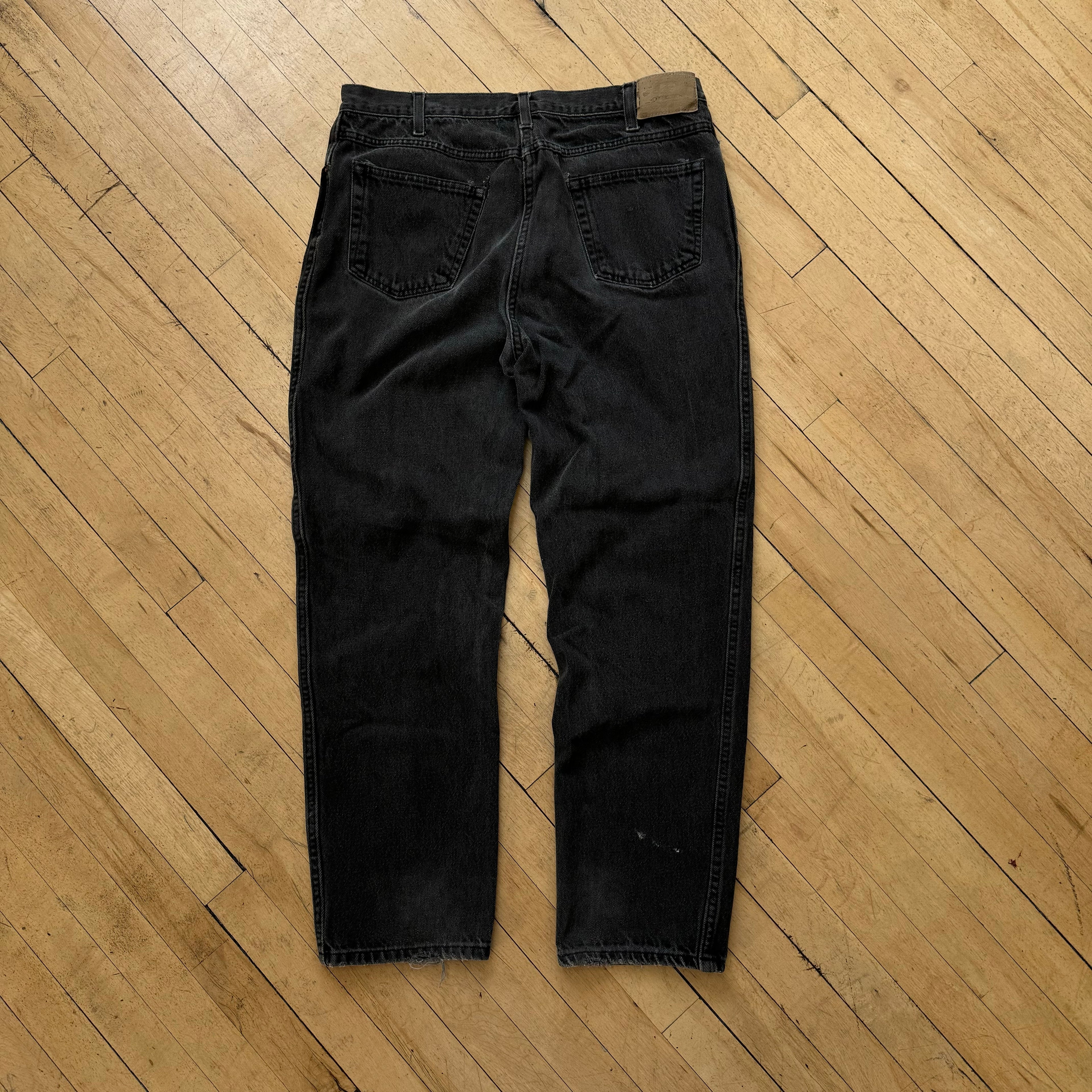 Vintage Route 66 Black Denim Jeans Sz 34x32