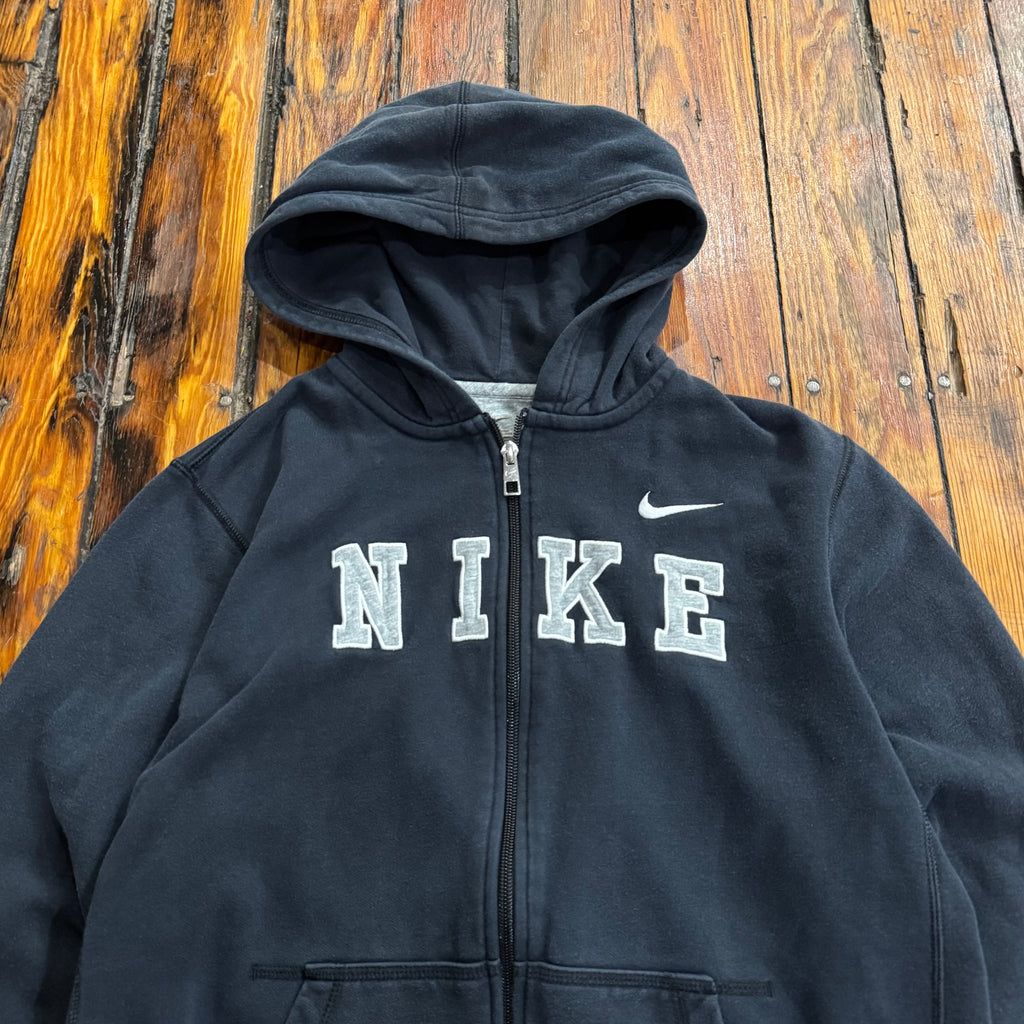 Y2K Nike SpellOut Zip-up Hoodie Sz S