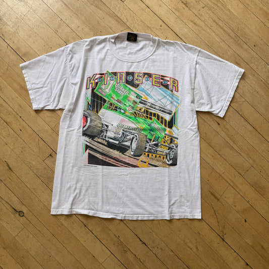 Vintage Sprint Car Quaker State T-shirt Sz XL