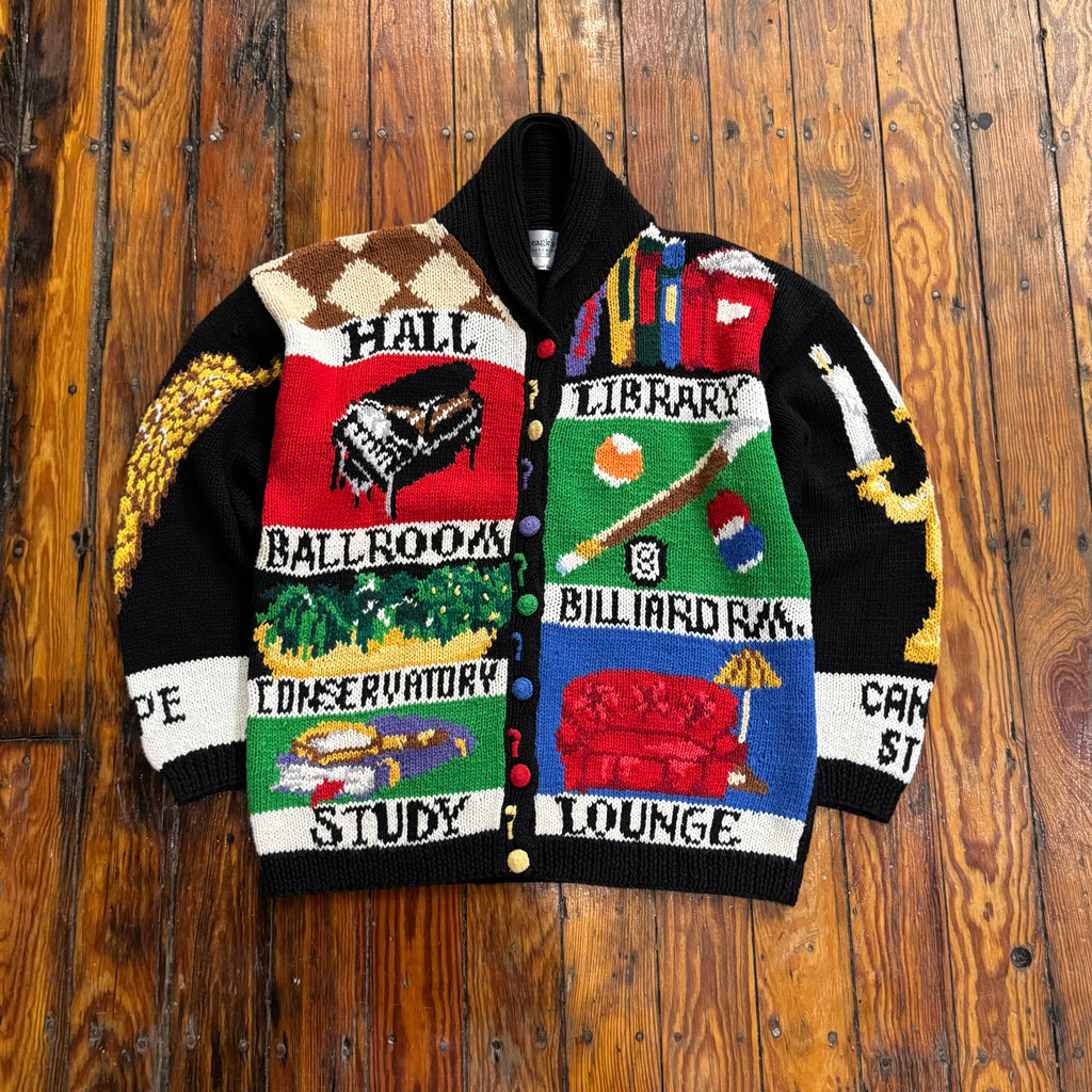 Vintage HandKnit Clue? sweater Sz M