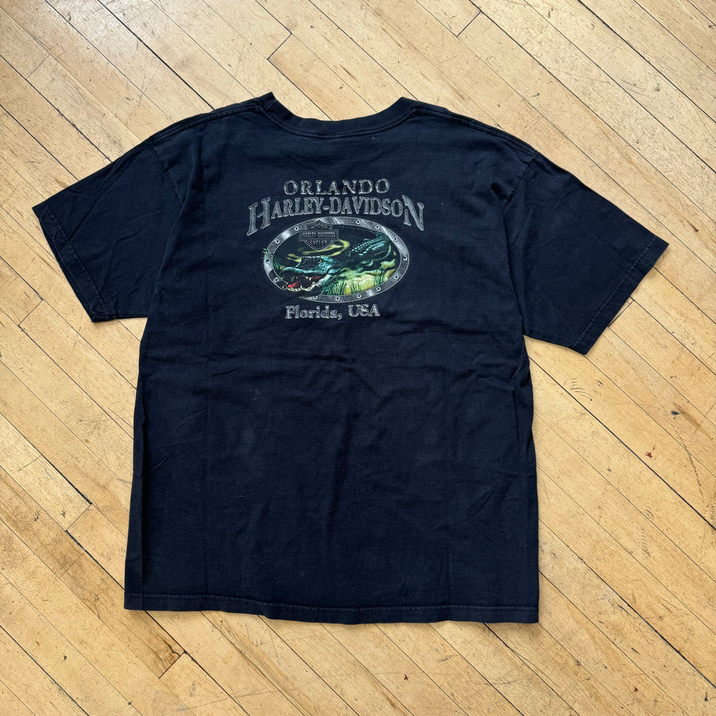 Y2K Harley Davidson Orlando Flordia T-shirt Sz XXL