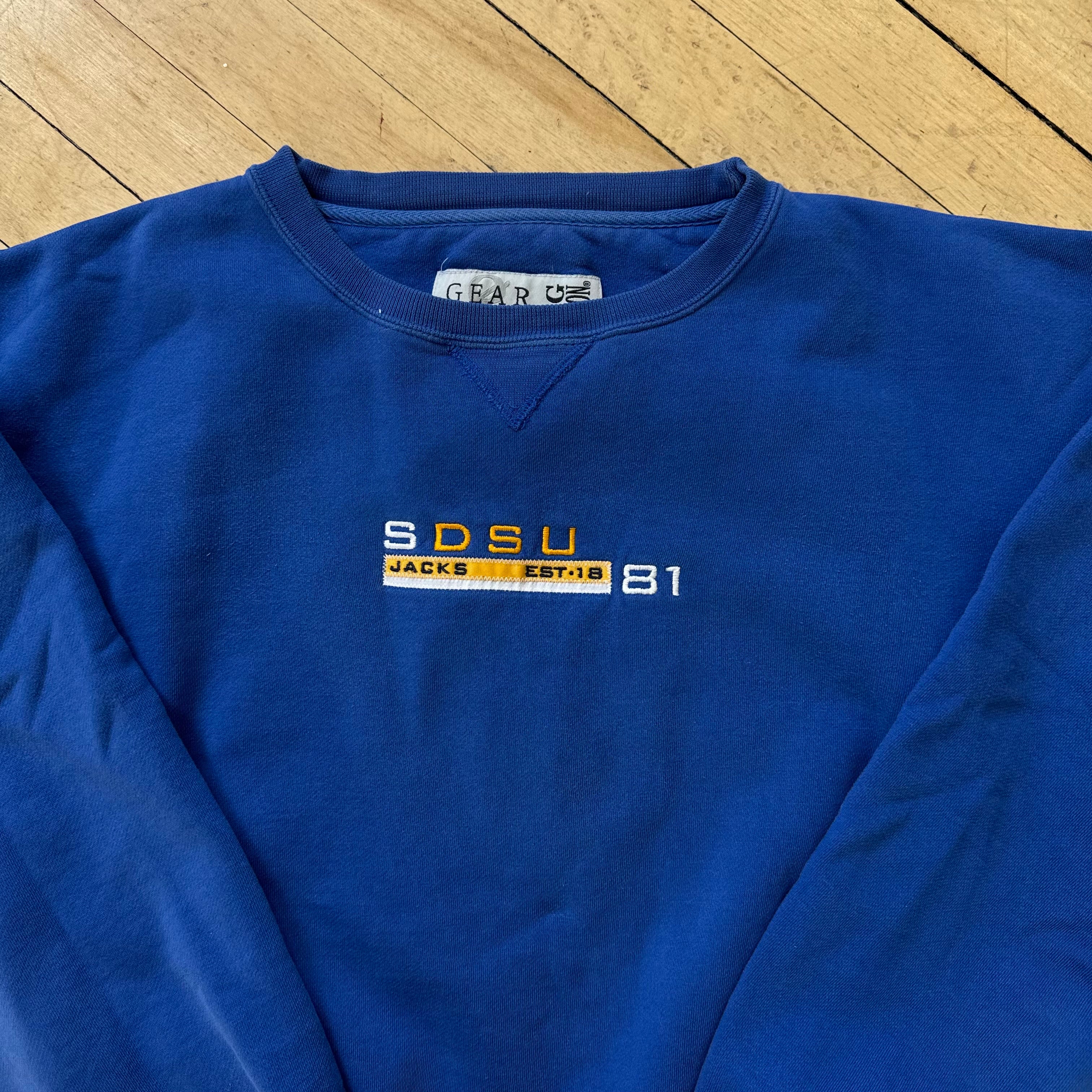 Vintage SDSU Embroidered Crewneck Sz L