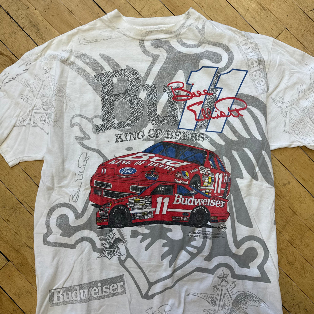 Vintage Nascar Budweiser King Of Beers T-shirt Sz L