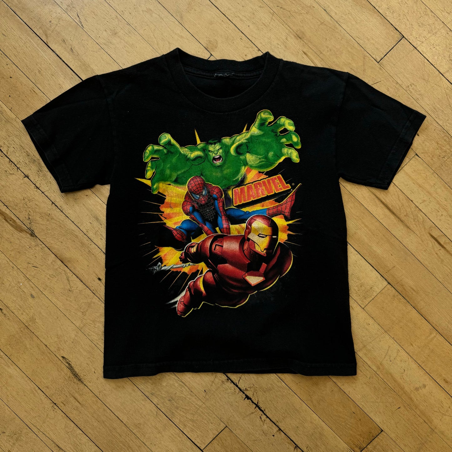 Vintage Marvel Heroes T-shirt Sz 6T